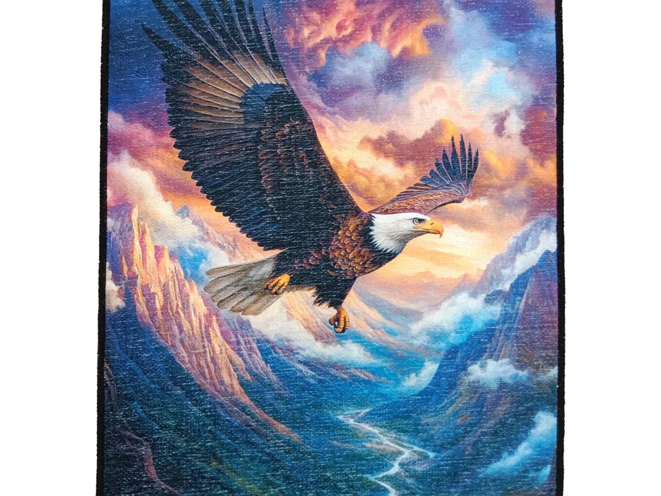 Eagle print rug, Luxury rug, Artistic runner rug, Area rug, Cool rug, New home rug, Bedroom rug, Landscape rug, Non slip modern rug, RB-566