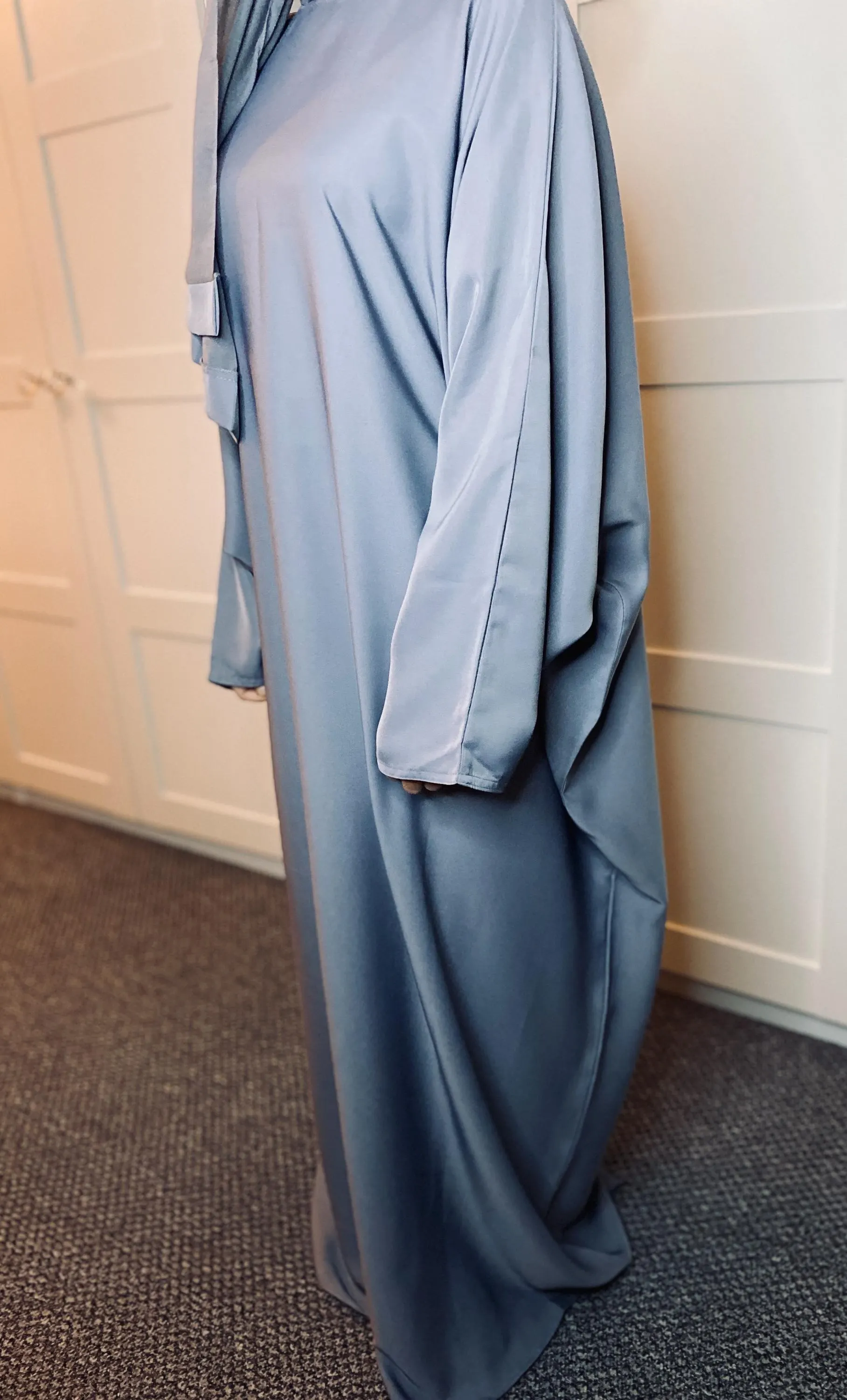 Butterfly Nida Abaya with Inner Belt - Modest Prayer Dress - image 4