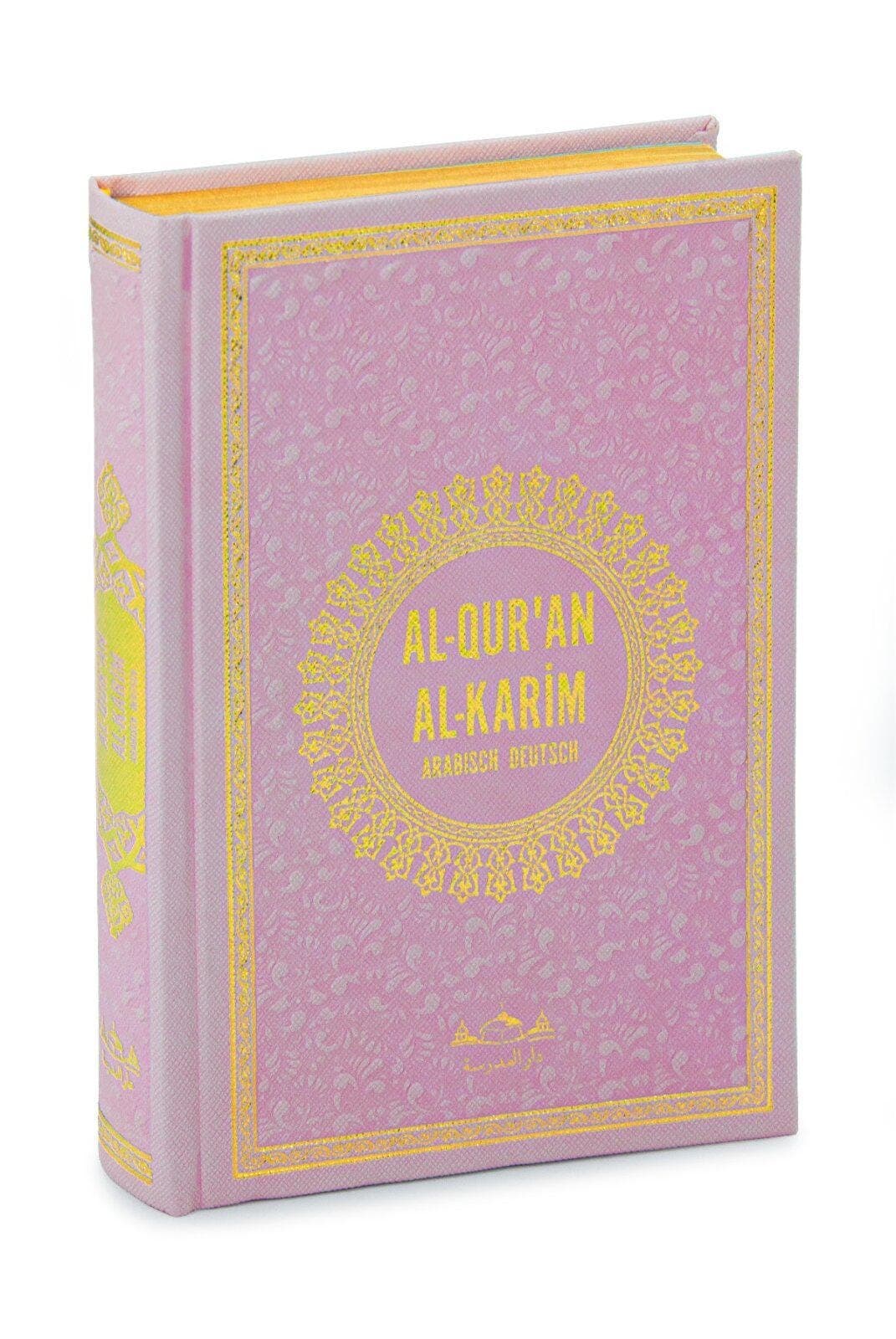 Personalized Pink Arabic German Quran Gift Set with Ribbon and Beads – 14x20cm Islamic Book Perfect for Eid, Wedding, Baby or Shahada - image 5