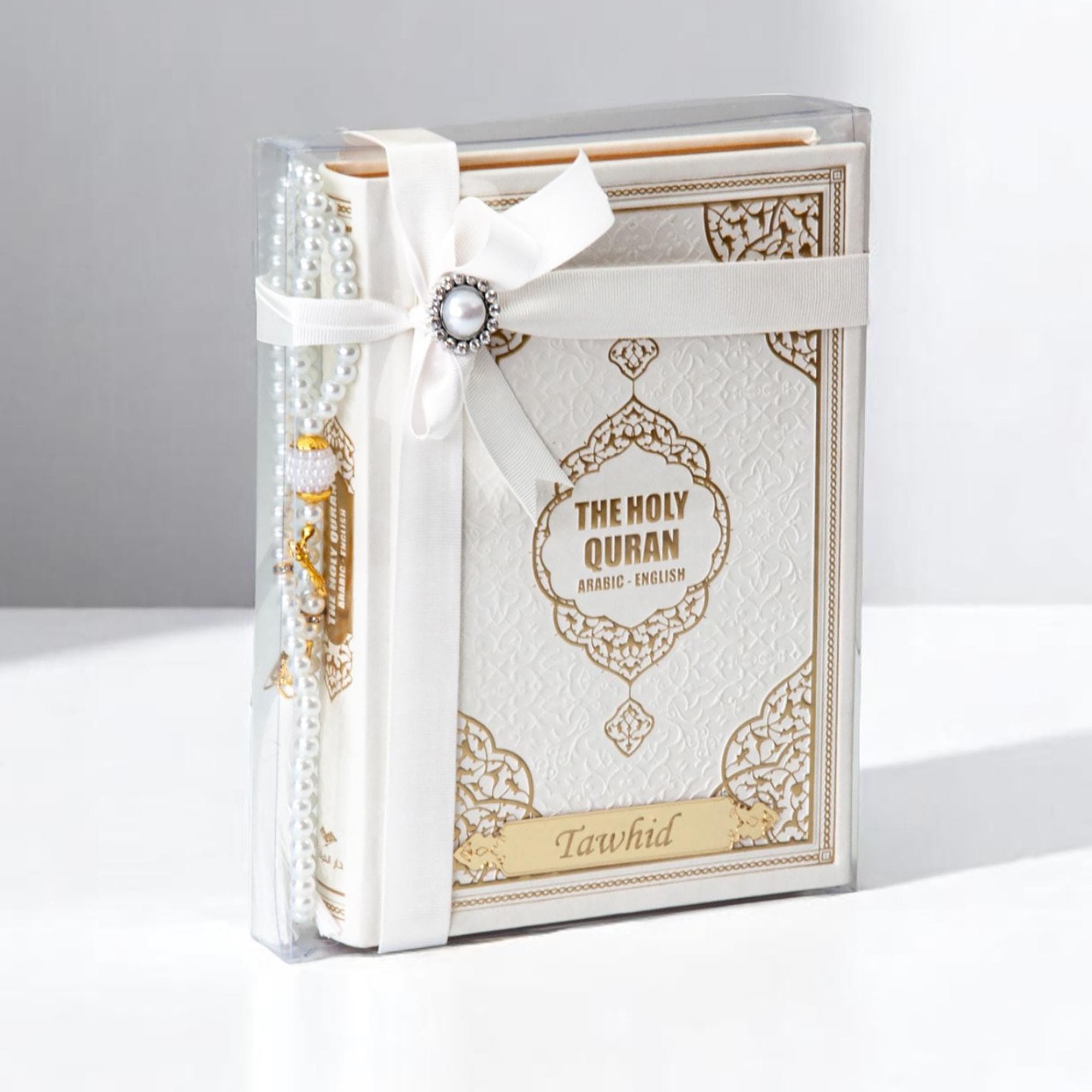 Personalized English Translated Quran Set Quran Translation in English Muslim Gift Islamic Gift, Eid Thermo Leather Cover Wedding Gift Gold - image 4