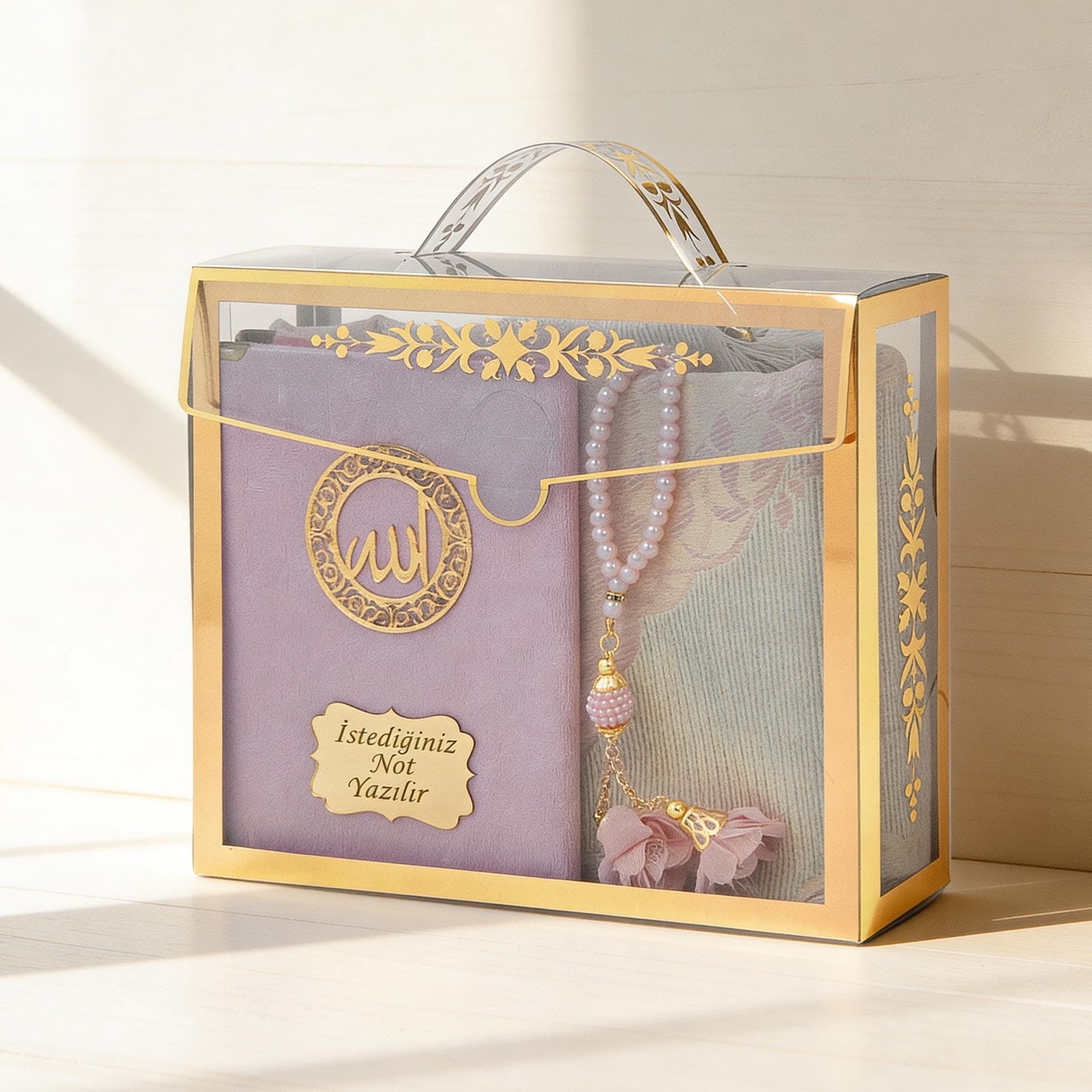 Personalized Yasin Islamic Gift Set, Prayer Mat, Tasbih, Wedding Favor