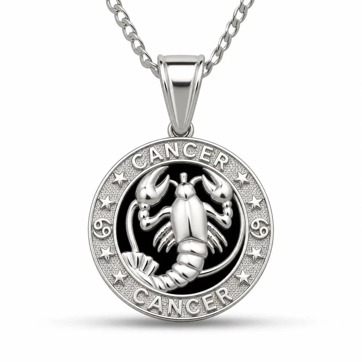 12 Zodiac Signs Pendant – 925 Sterling Silver Black Onyx-Style Astrology Necklace Charm - image 3