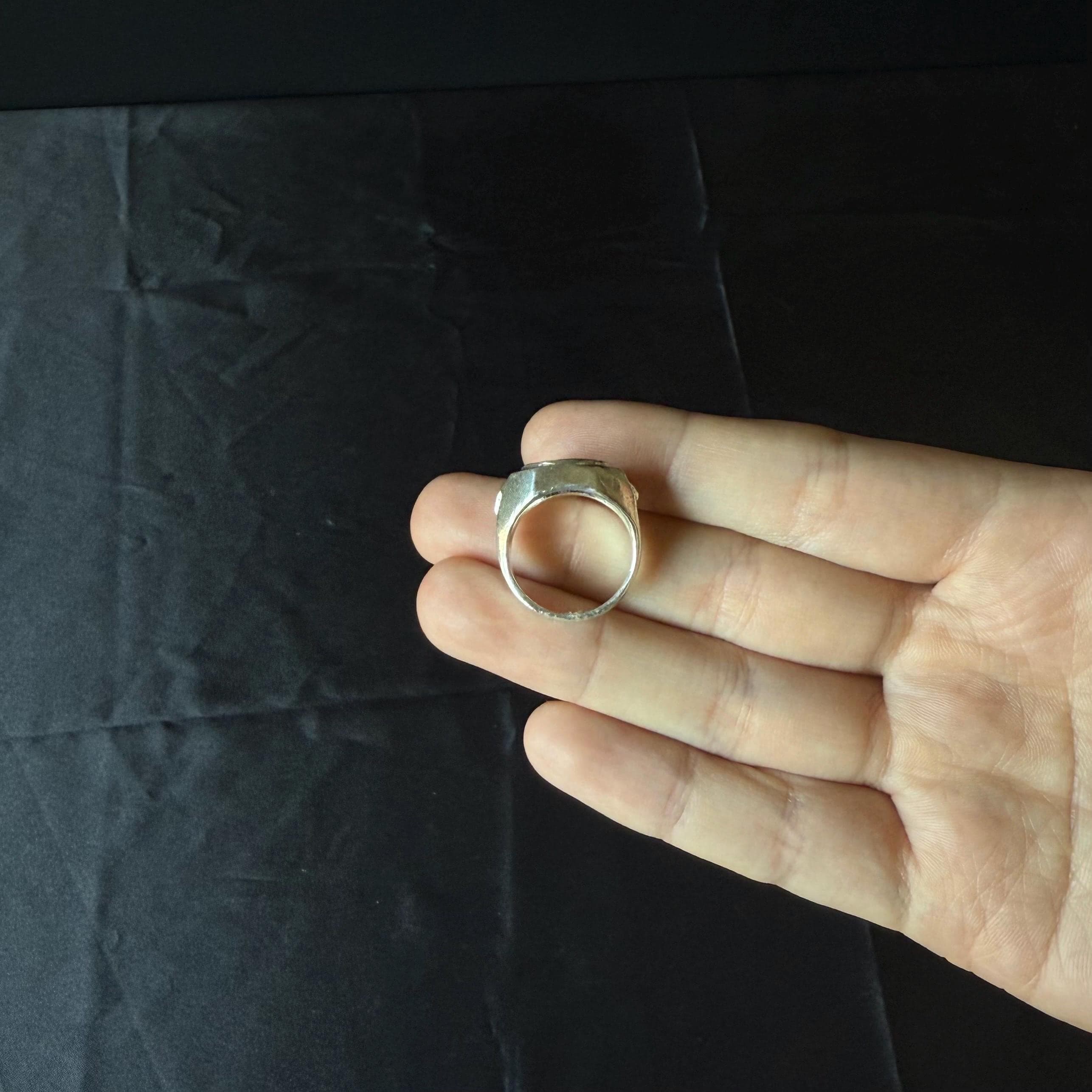 Allah Sterling Silver Signet Ring – Handmade Muslim Jewelry - image 4