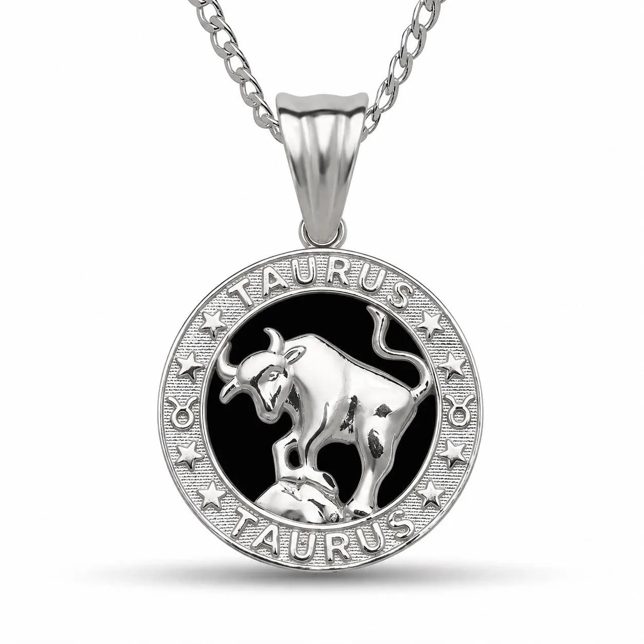 12 Zodiac Signs Pendant – 925 Sterling Silver Black Onyx-Style Astrology Necklace Charm - image 5