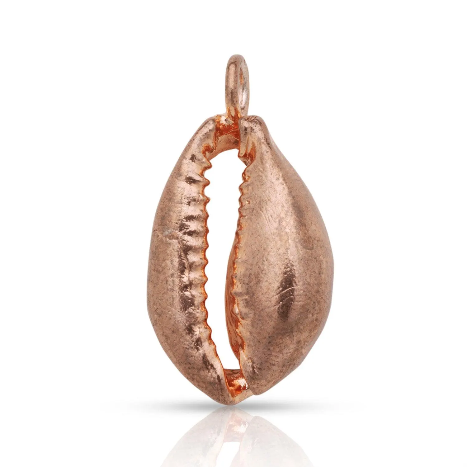 Real Pure Copper Cowrie Shell Pendant, Charm, Handmade Pendant