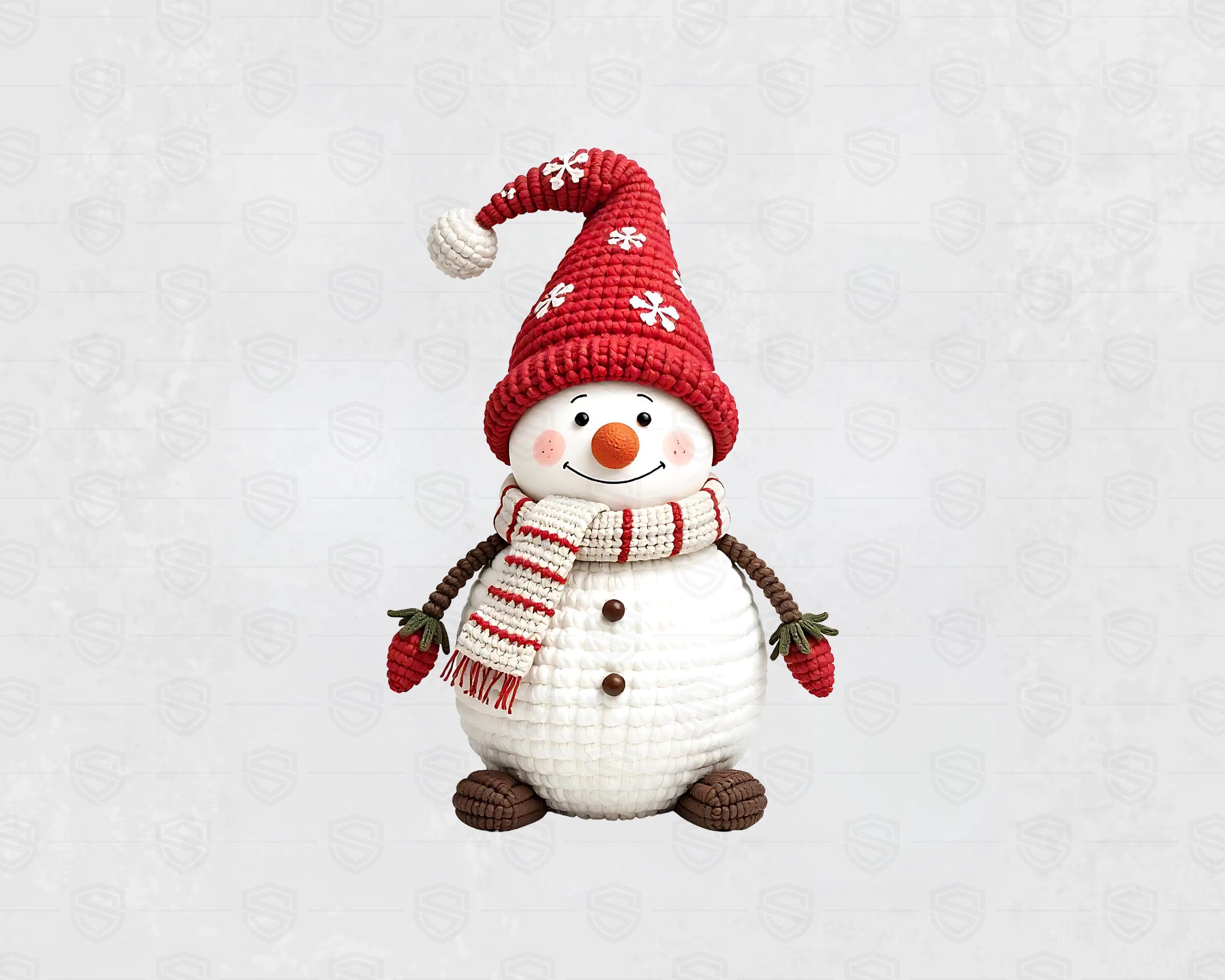 Christmas Gnome Crochet Clipart Bundle PNG, 100+ Amigurumi Holiday Gnomes, Cute Winter Sublimation Graphics, Festive Design Set - image 4