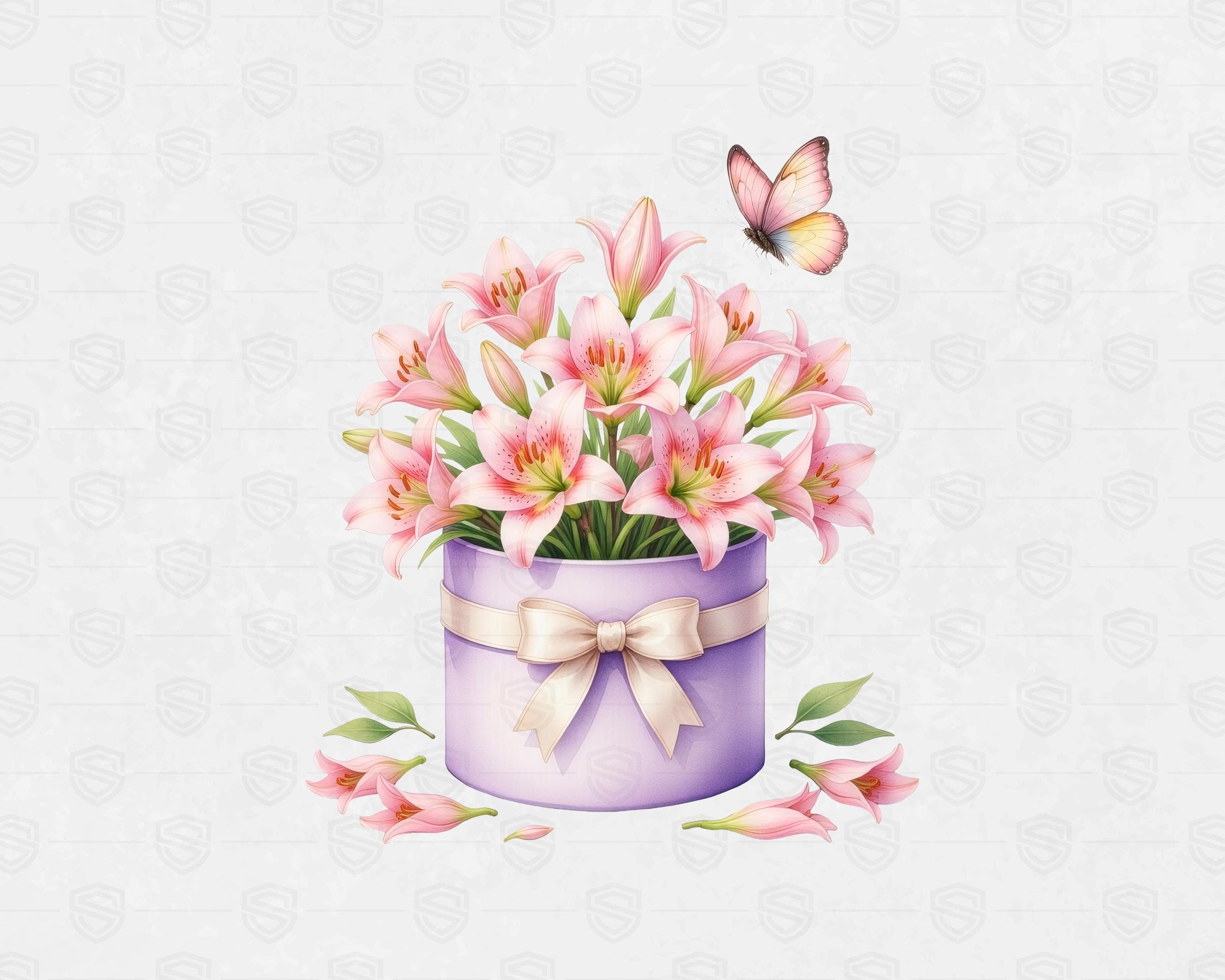 Watercolor rare spring flower clipart bundle featuring exotic botanical illustrations including lotus, orchid, and protea flowers in PNG format