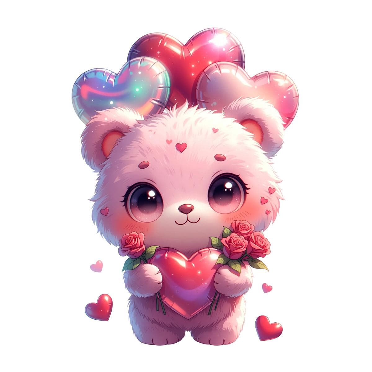 Valentine Cartoon Mascot Clipart | Kids Printable PNG Bundle | Digital Download, Commercial Use - image 3