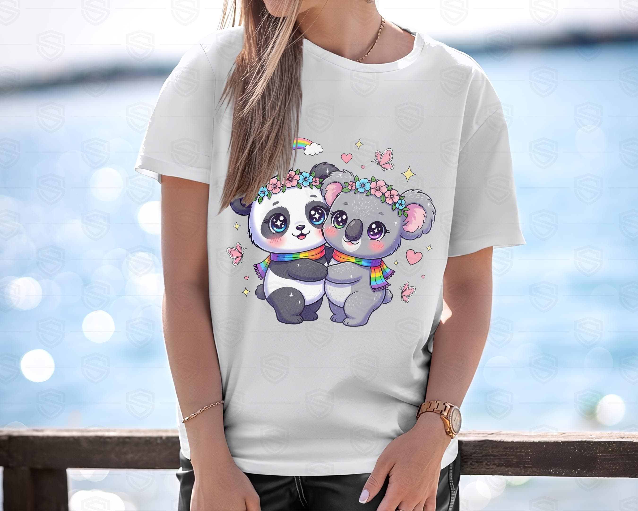 Cute LGBTQ animal PNG bundle with transparent background high resolution graphics