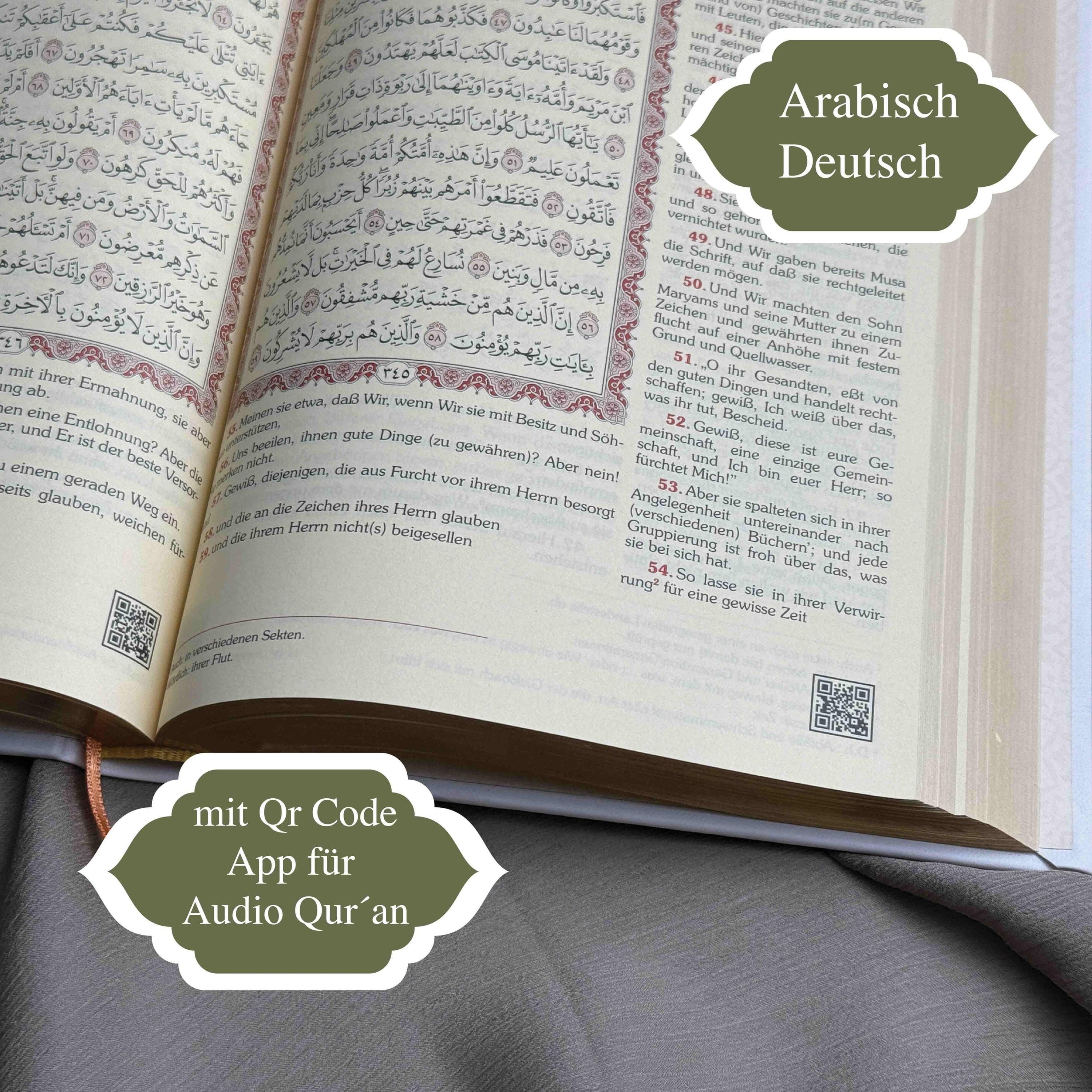 Quran Arabisch Deutsch Qr Code mit App