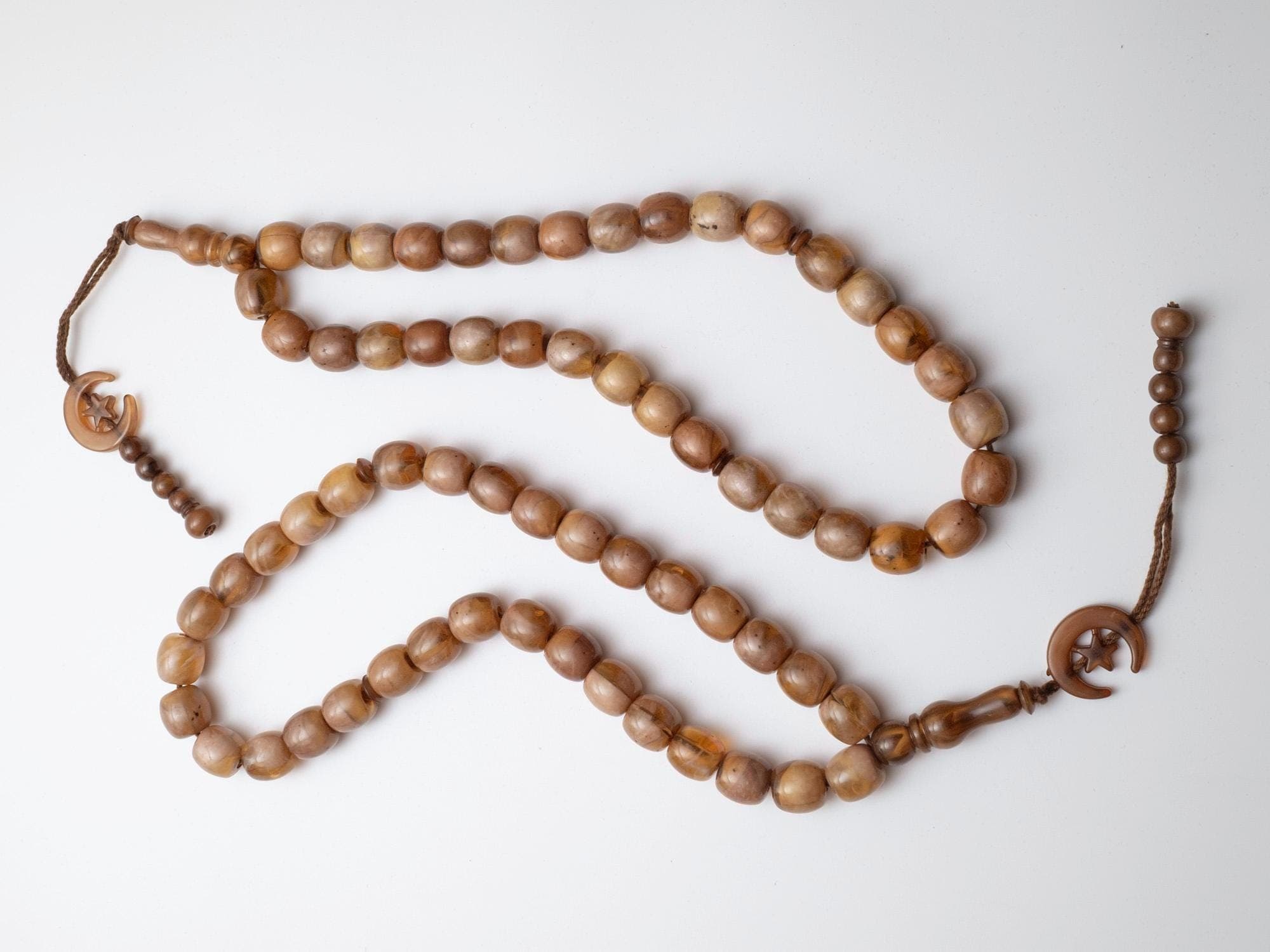 Ring Kahrman Tasbih – 33 Bead Islamic Prayer Beads with Crescent Star - image 3