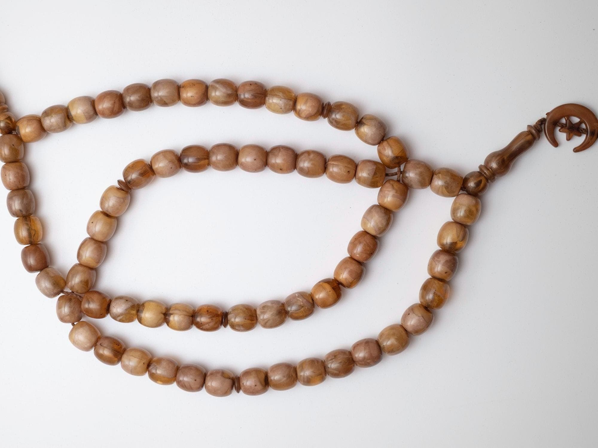 Ring Kahrman Tasbih – 33 Bead Islamic Prayer Beads with Crescent Star - image 5