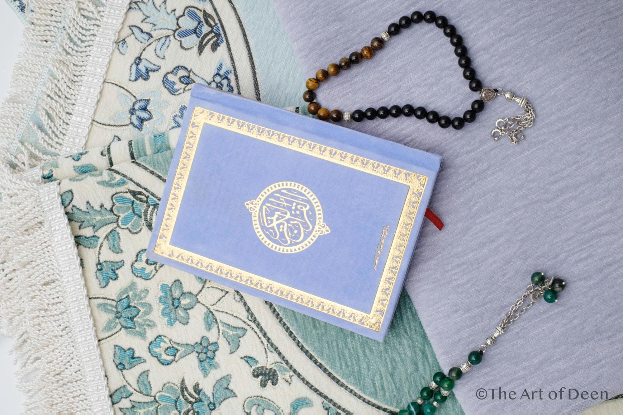 Rawda  Medina Bloom Prayer Mat, Prayer Rug | Soft, Minimal Floral Border Design | Ramadan gift - image 4