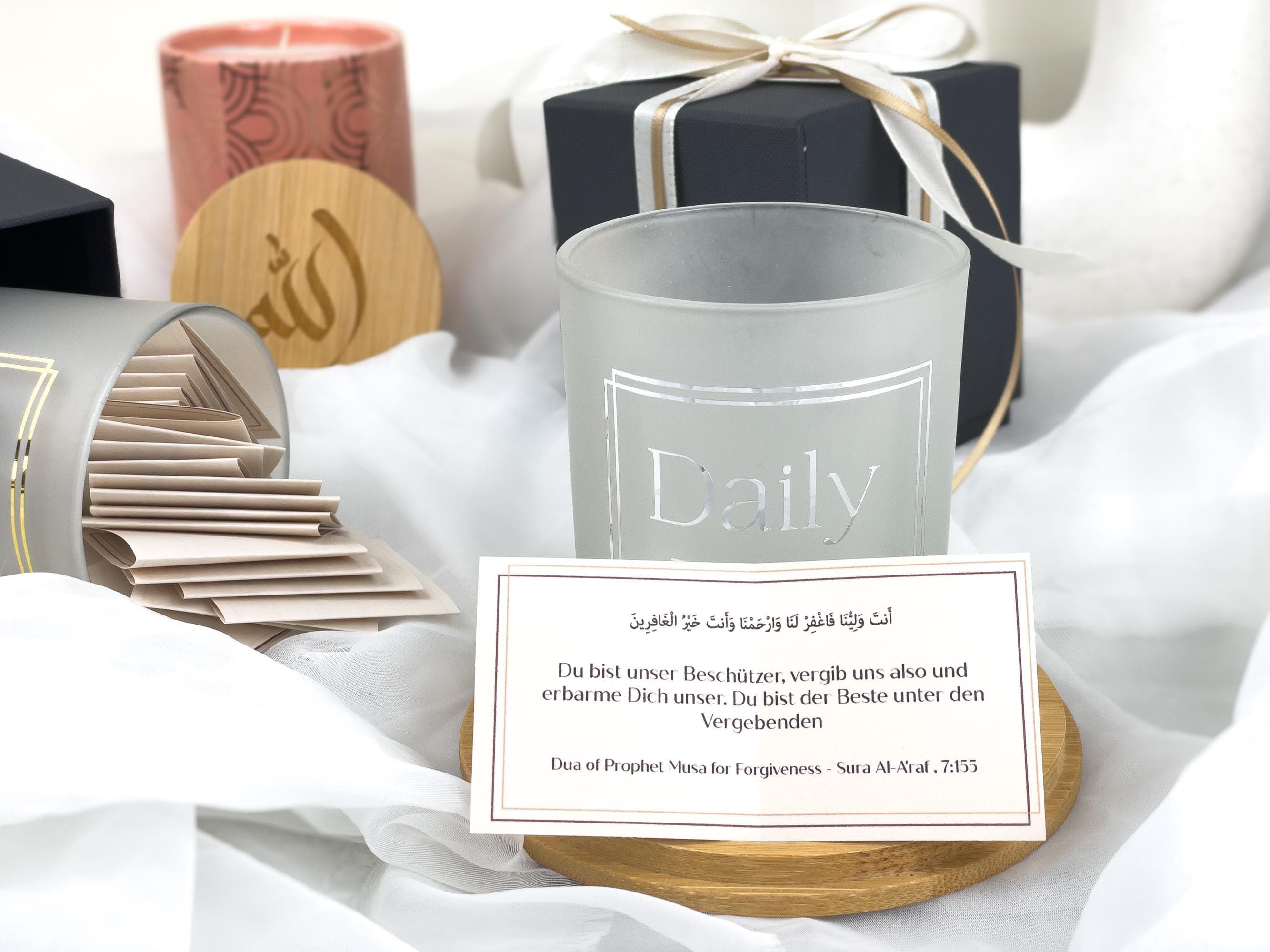 Islamic Dua Jar: Elegant Muslim Home Decor, Eid Gift