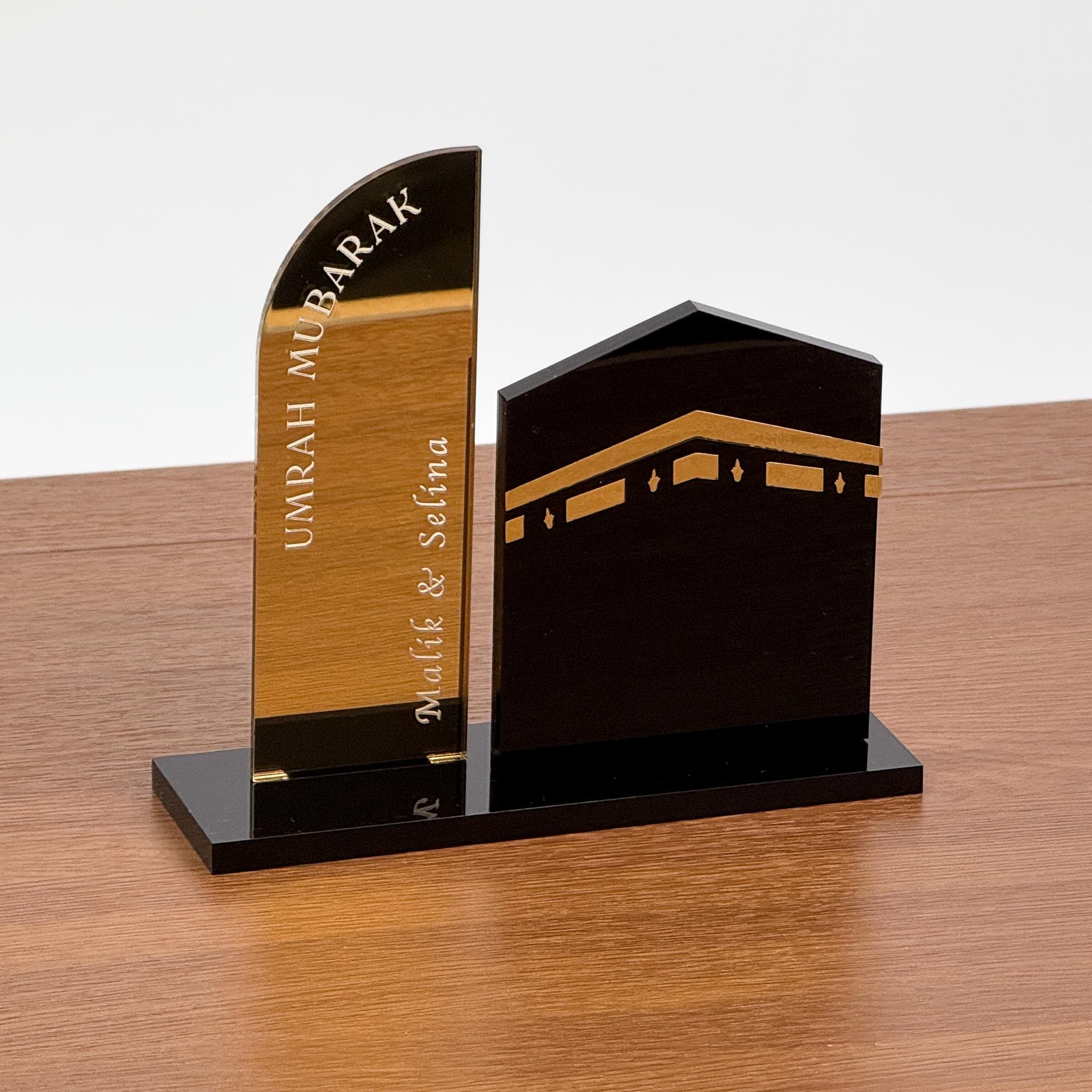 Personalized Umrah Mubarak Gift | Custom Acrylic Kaaba Decor | Mecca Pilgrimage Souvenir with Name | Islamic Home Decor | Hajj & Umrah - image 3