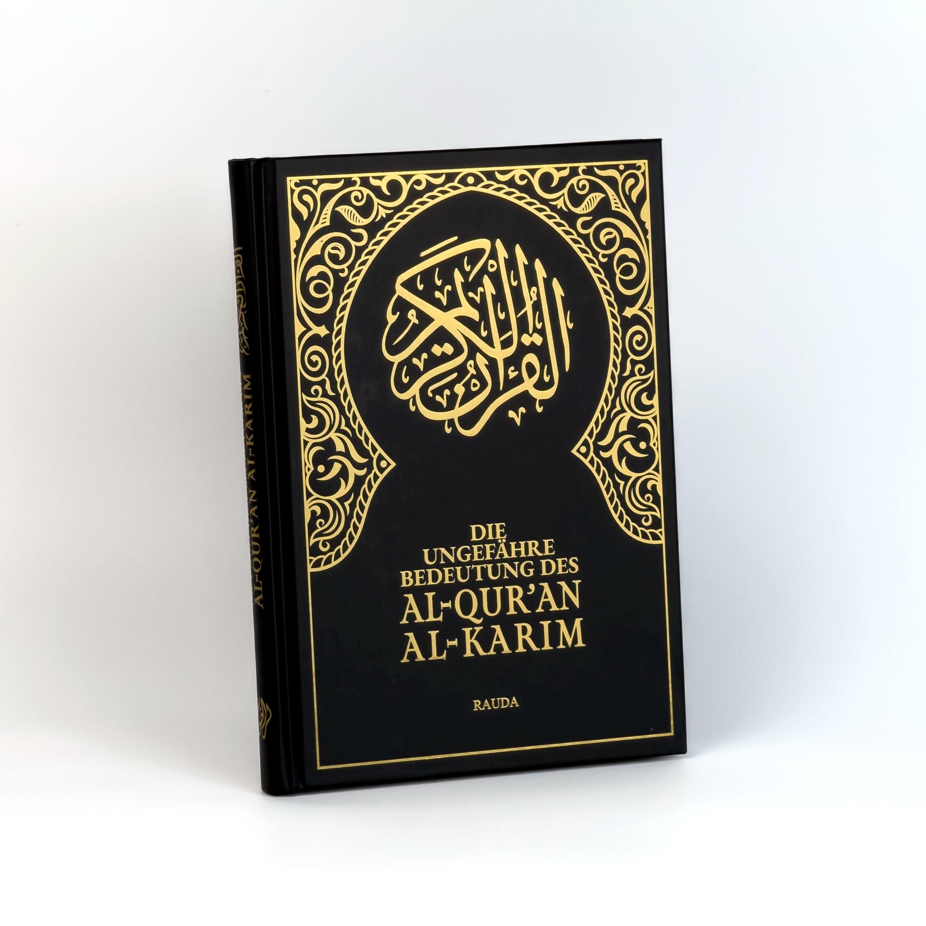 Koran German: Black Hardcover with Gold Embossing