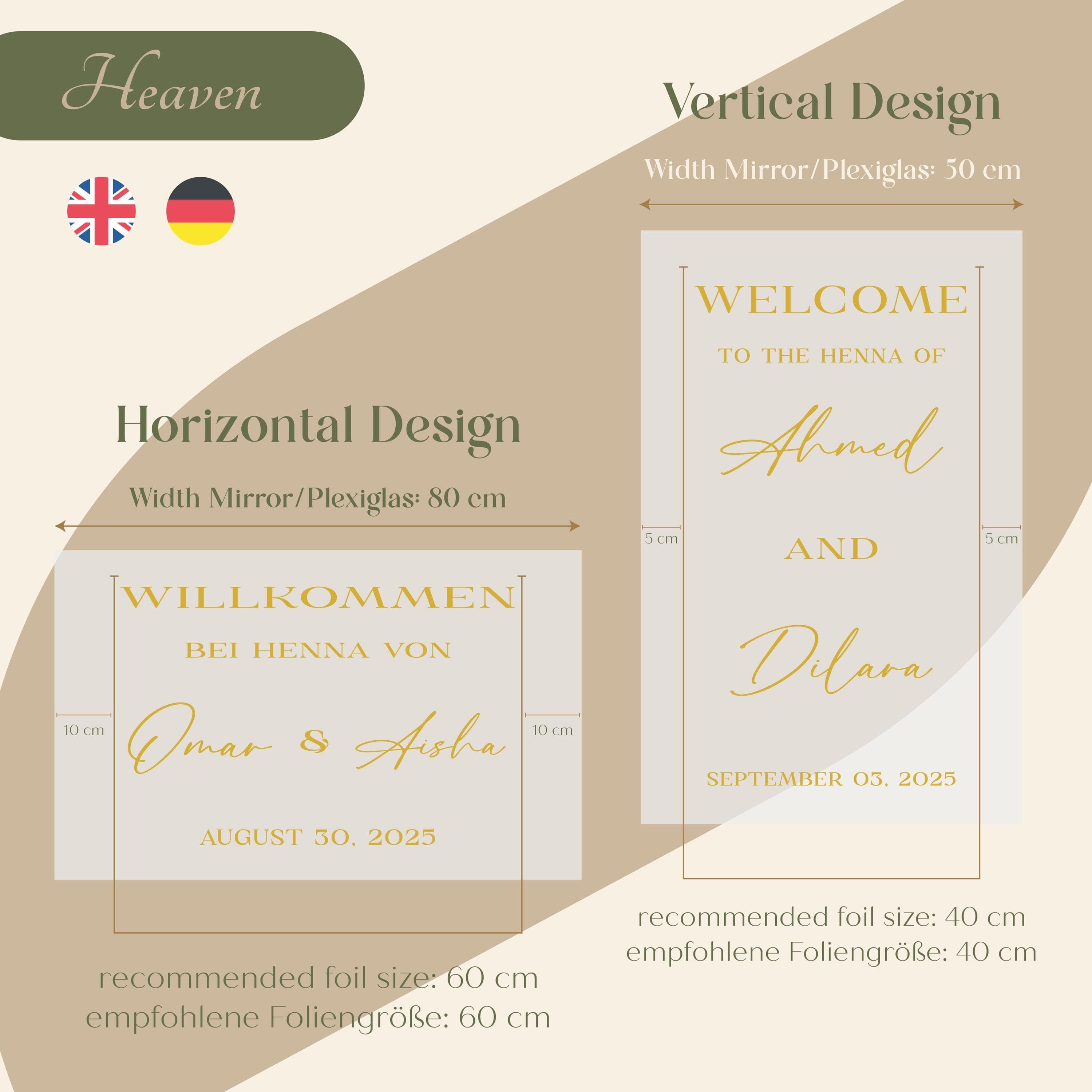 Henna Night  Stickers for Mirror, Acrylic plaques. Sign Decal Bundles Welcome to the Henna - image 5