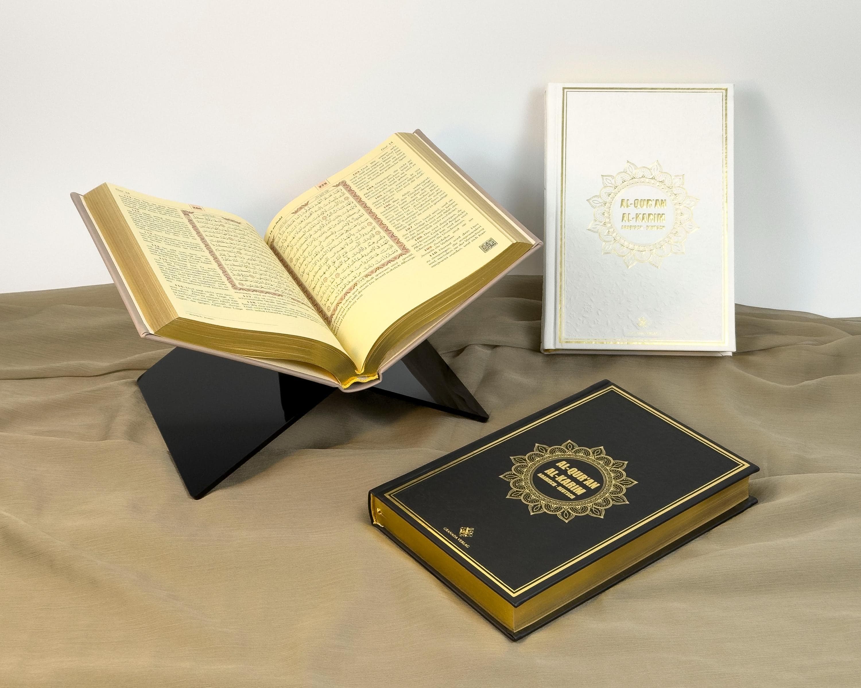 German Arabic Quran : Bubenheim Edition, Gold Embossed Hardcover,  Terracota - image 5
