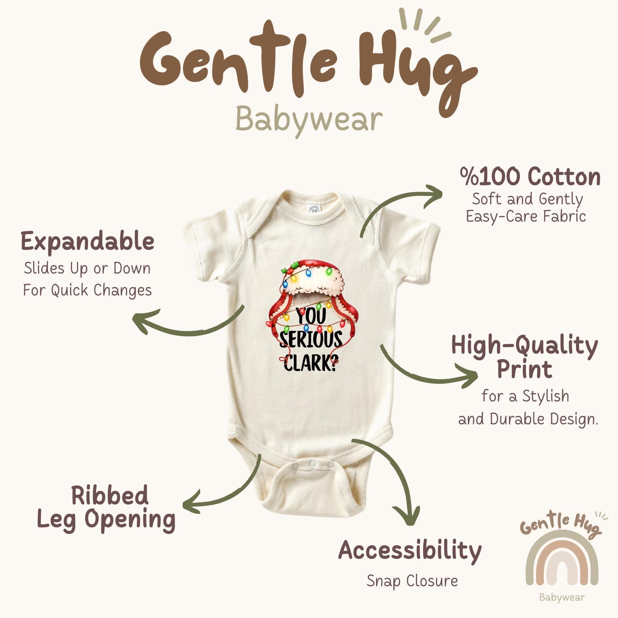 You Serious Clark Baby  Bodysuit, Funny Christmas Bodysuit, Movie Quote Baby Outfit, Holiday Humor Baby Gift - image 4