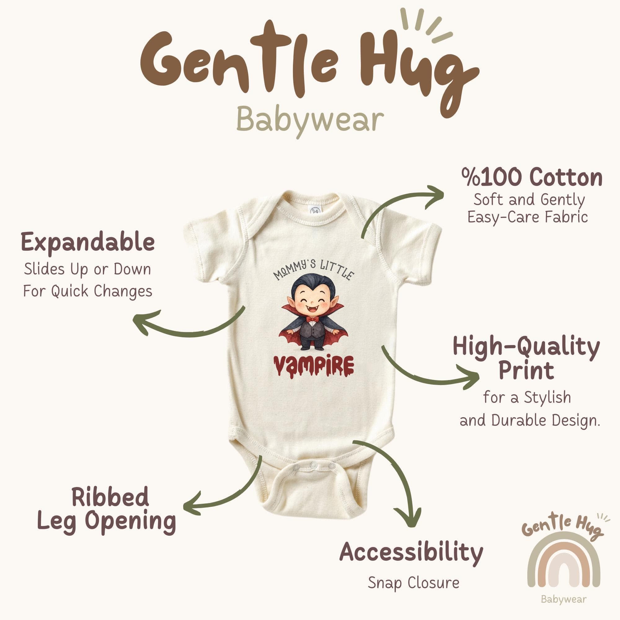 Mommy’s Little Vampire Baby Bodysuit, Halloween Baby Bodysuit, Funny Baby Bodysuit,  Halloween Baby Gift, Family Baby Bodysuit - image 4