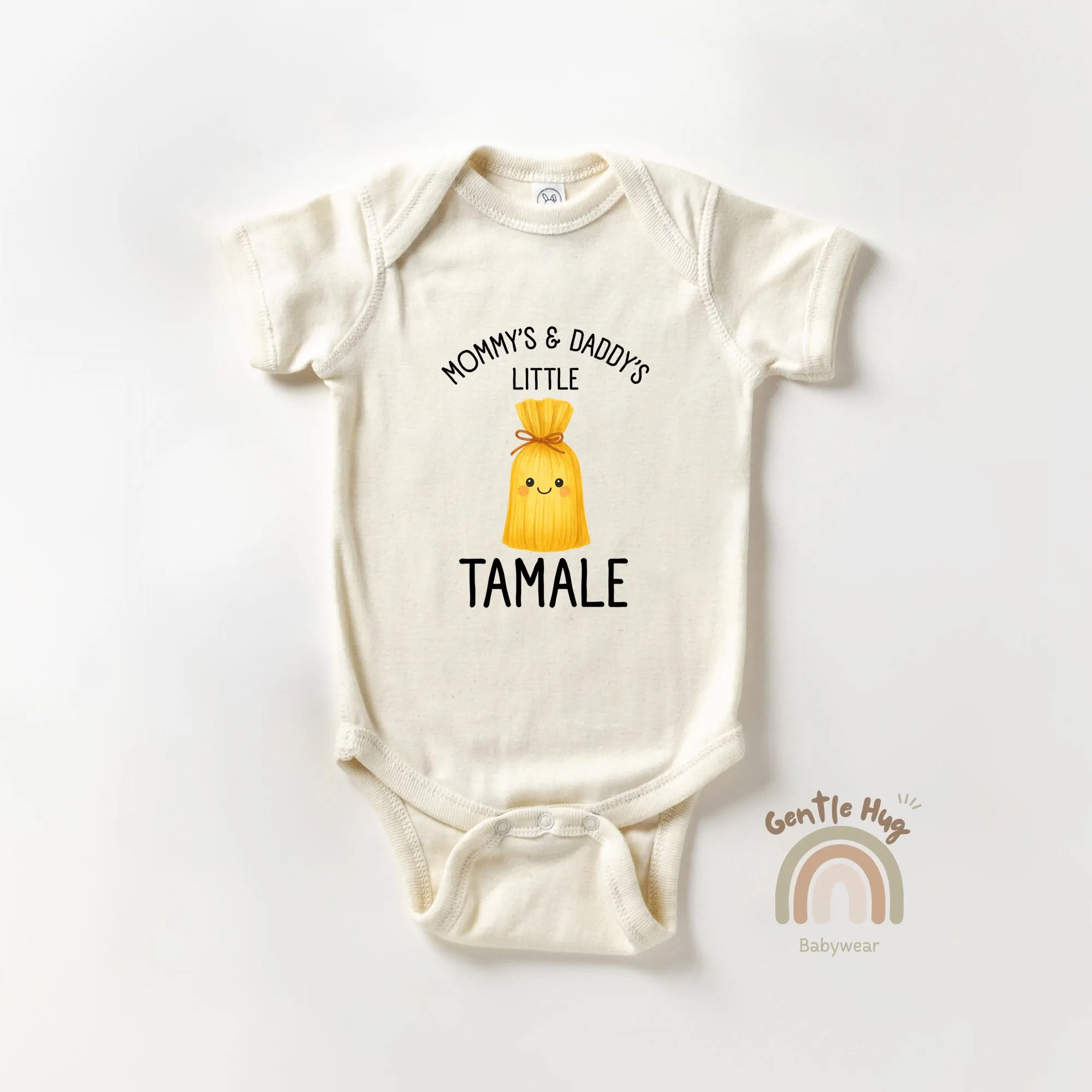 Little Tamale Bodysuit, Cute Food Funny Bodysuit, Family Baby Outfit, Natural Baby Clothes, Mommy and Daddy’s Little Tamale