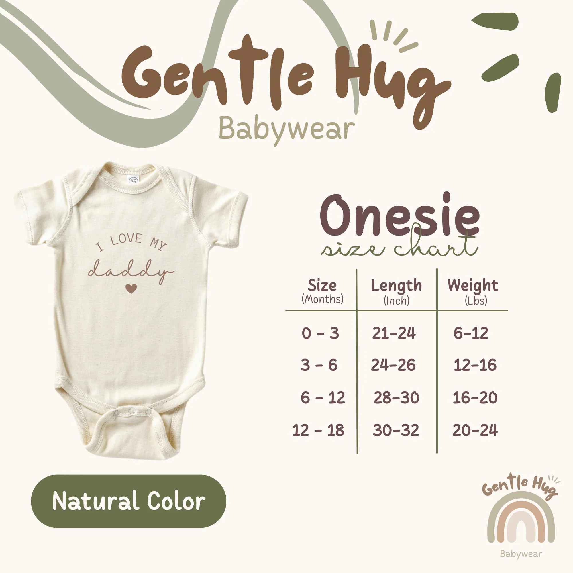I love My Daddy Apparel, New Daddy Baby Apparel, Baby Announcement Onesies®, New Daddy Baby Gift, Cute Family Baby Outfit, Natural Apparel - image 4