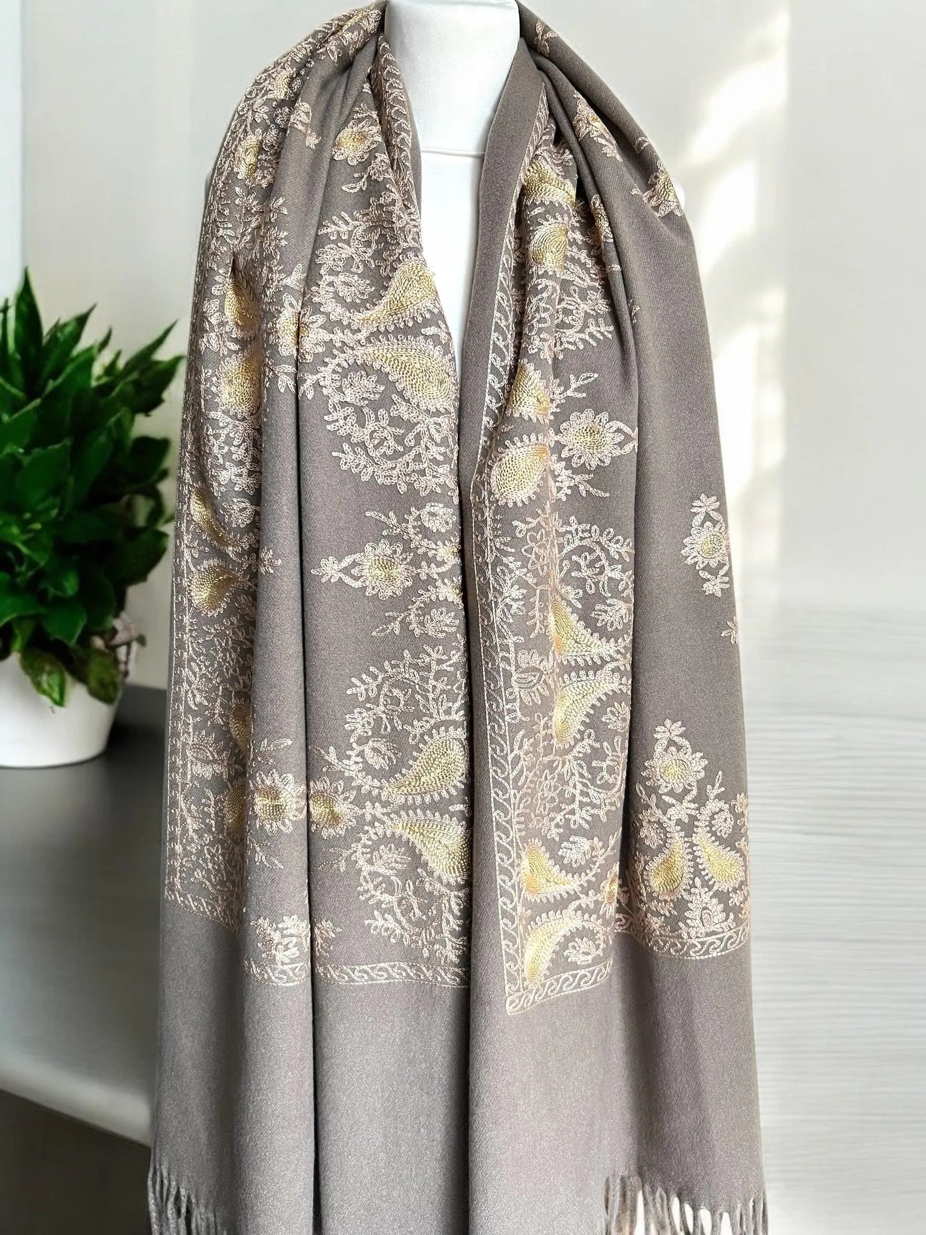 Women’s Winter Warm Embroidered Scarf Shawl Wrap | Cozy & Stylish Cold Weather Accessory - image 3