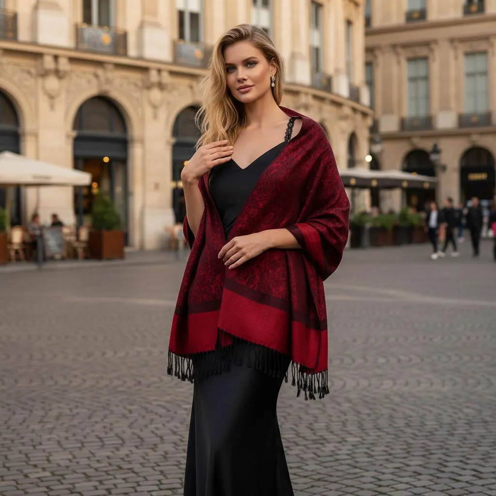 Lightweight Faux Style Shawl for Women | Soft Cotton Wrap Scarf | All-Season Accessory - image 3