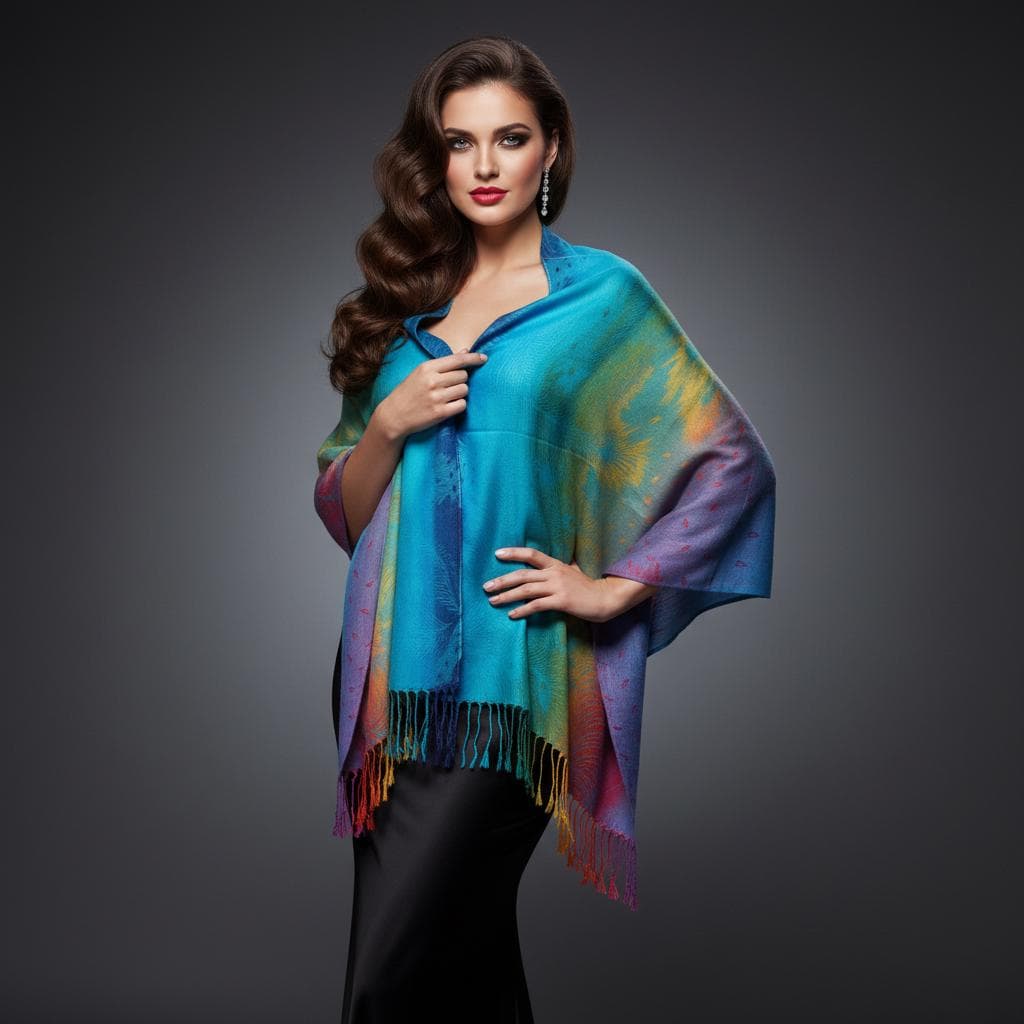 Women’s Ethnic Style Tassel Scarf | Long Cotton-Twill Look Shawl | Lightweight All-Season Wrap - image 5
