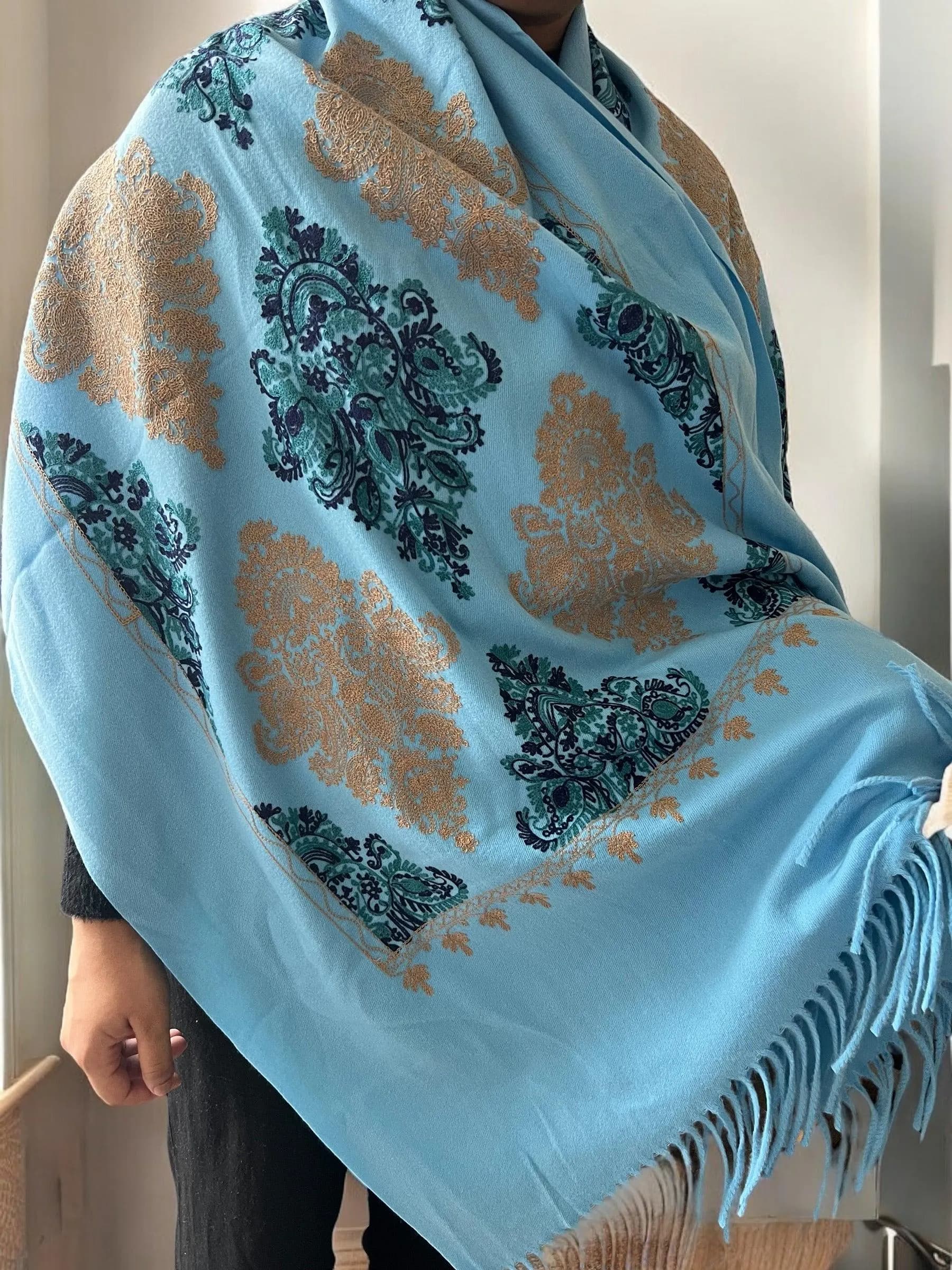 Blue scarf