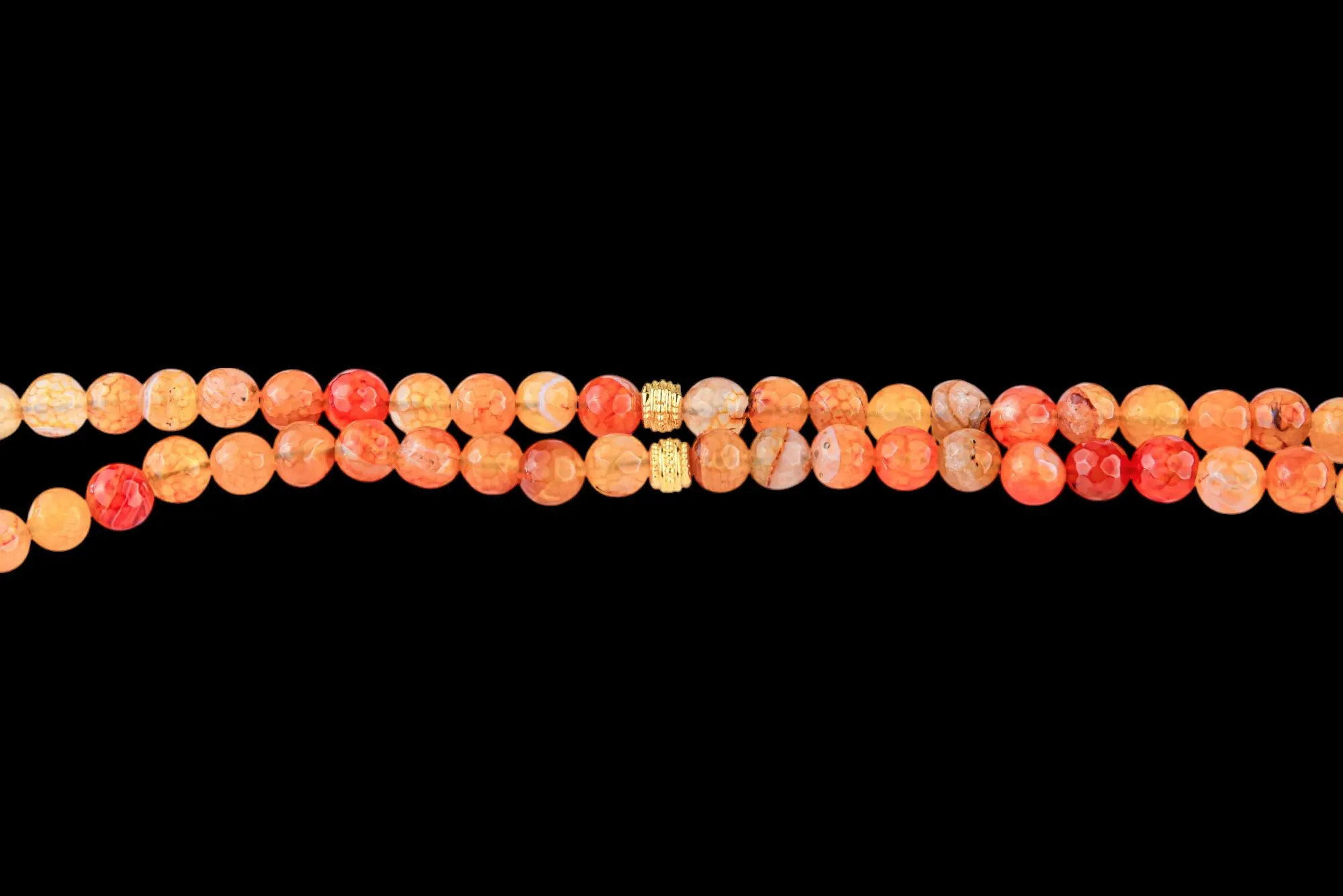Coral Aqeeq Agate Tasbeeh; 99 Count Islamic Misbaha; 24k Gold-Plated Pendant; Dhikr Prayer Beads; Ramadan Eid Gift; Muslim Gift - image 4