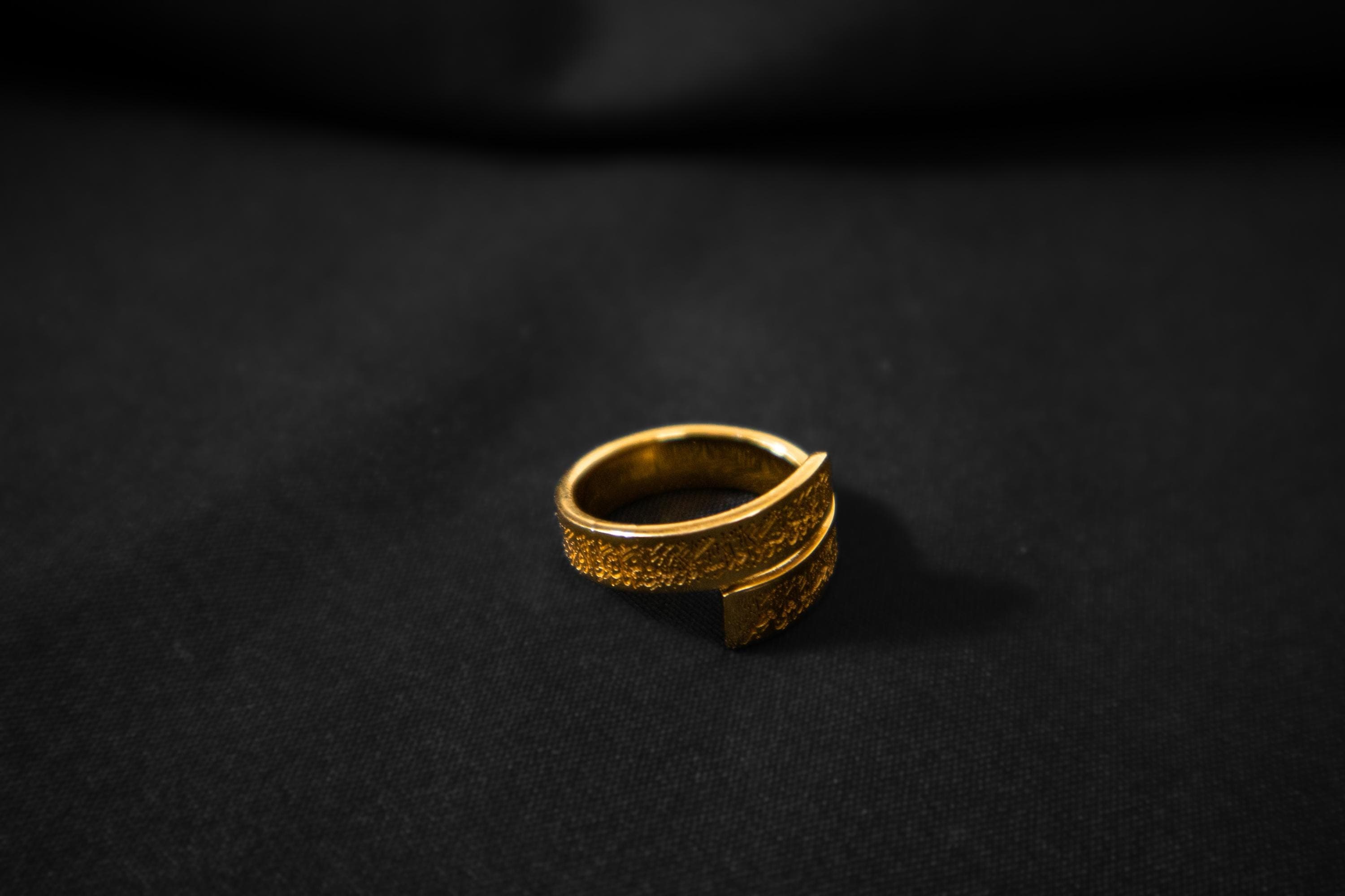 Ayatul Kursi Ring; 24k Gold-Plated; Islamic Calligraphy Jewelry; Quran Ring; Muslim Gift; Protection Jewelry; Eid Gift; Dainty; For Her - image 4
