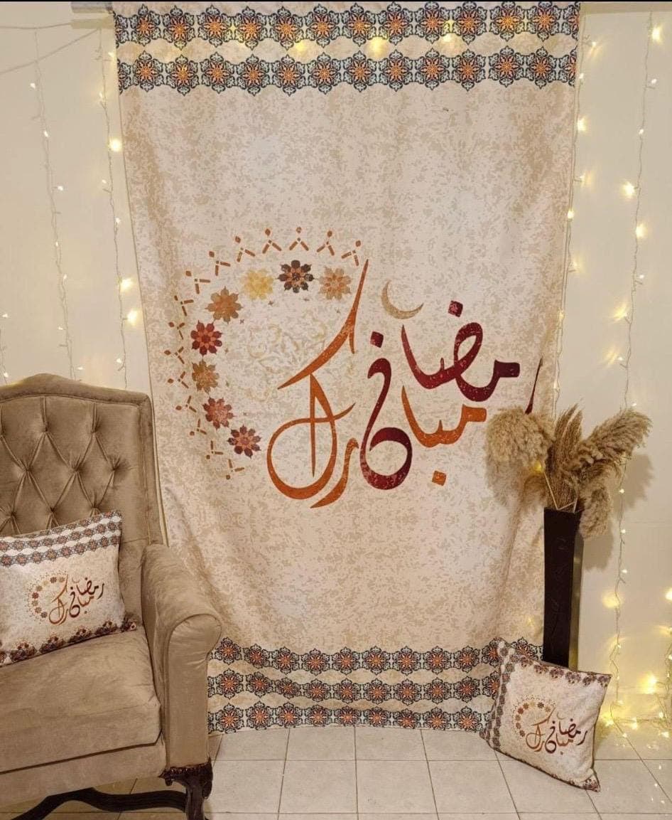 Ramadan Backdrop; Curtain; Corner; Tablecloth; Table Cover; Runner; Decor; Muslim; Eid; Home, Set, Dining; Pillow; Mat