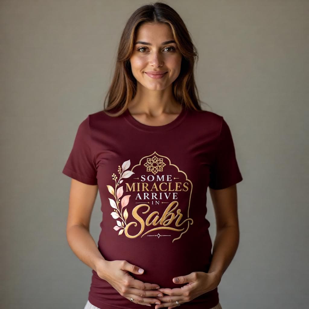 Some Miracles Arrive in Sabr Tee | Islamic Inspirational Shirt, Patience Typography - image 5