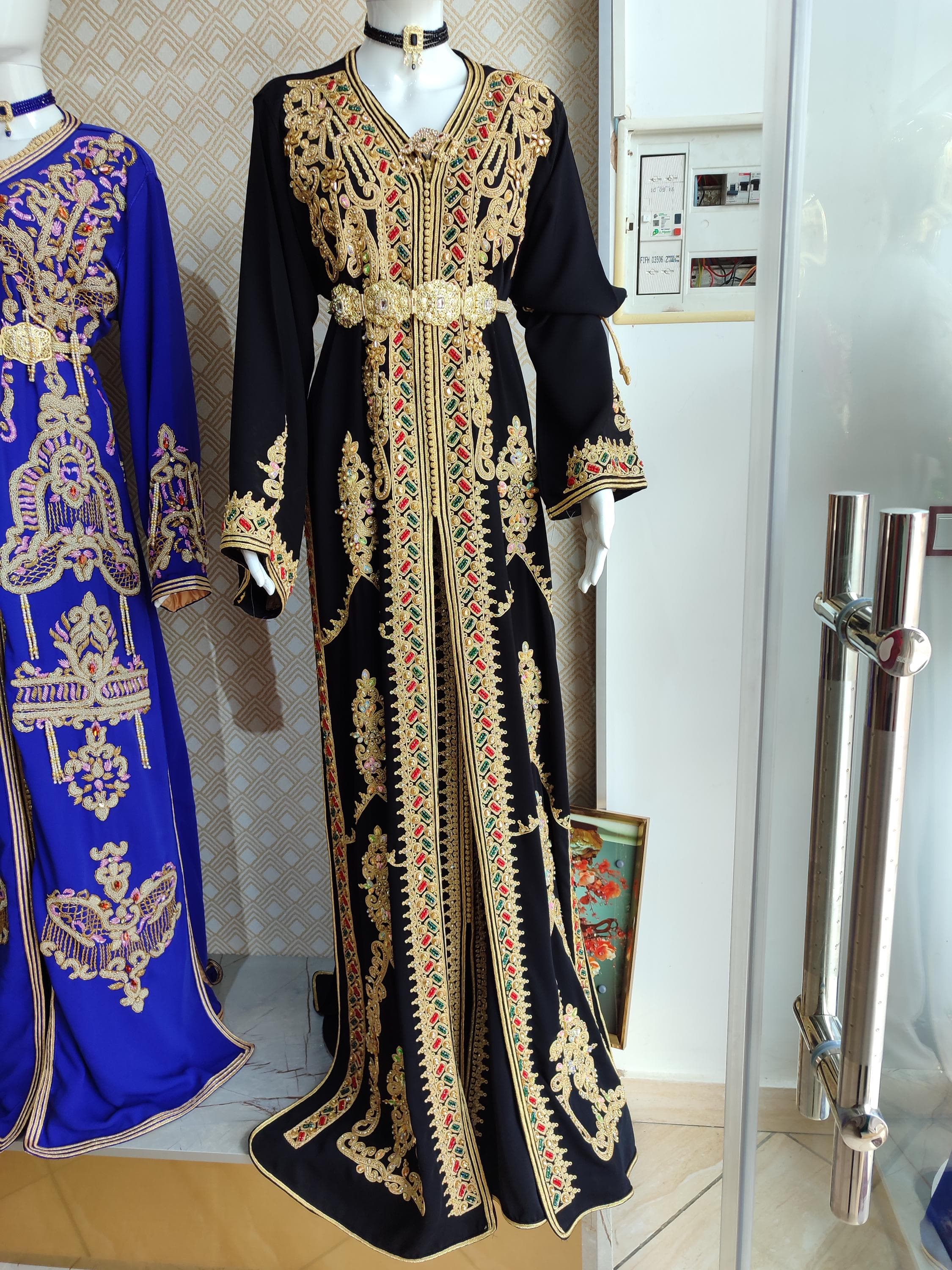 Custom Moroccan Takchita: Hand-Embroidered Wedding Caftan - image 5