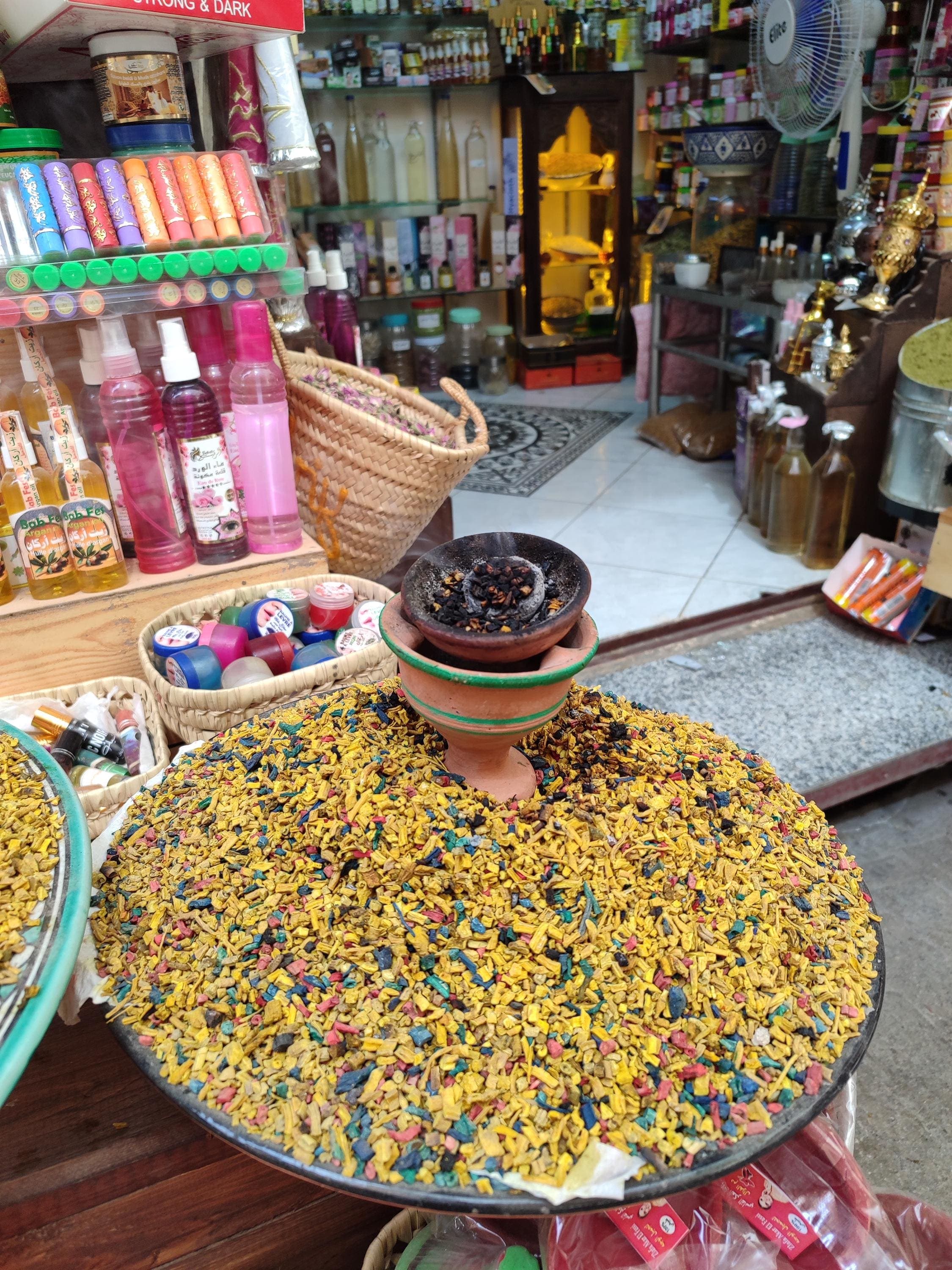 Colorful Moroccan Serghina | Traditional Oud Amber Incense | Authentic Fez Blend | Luxury Gift