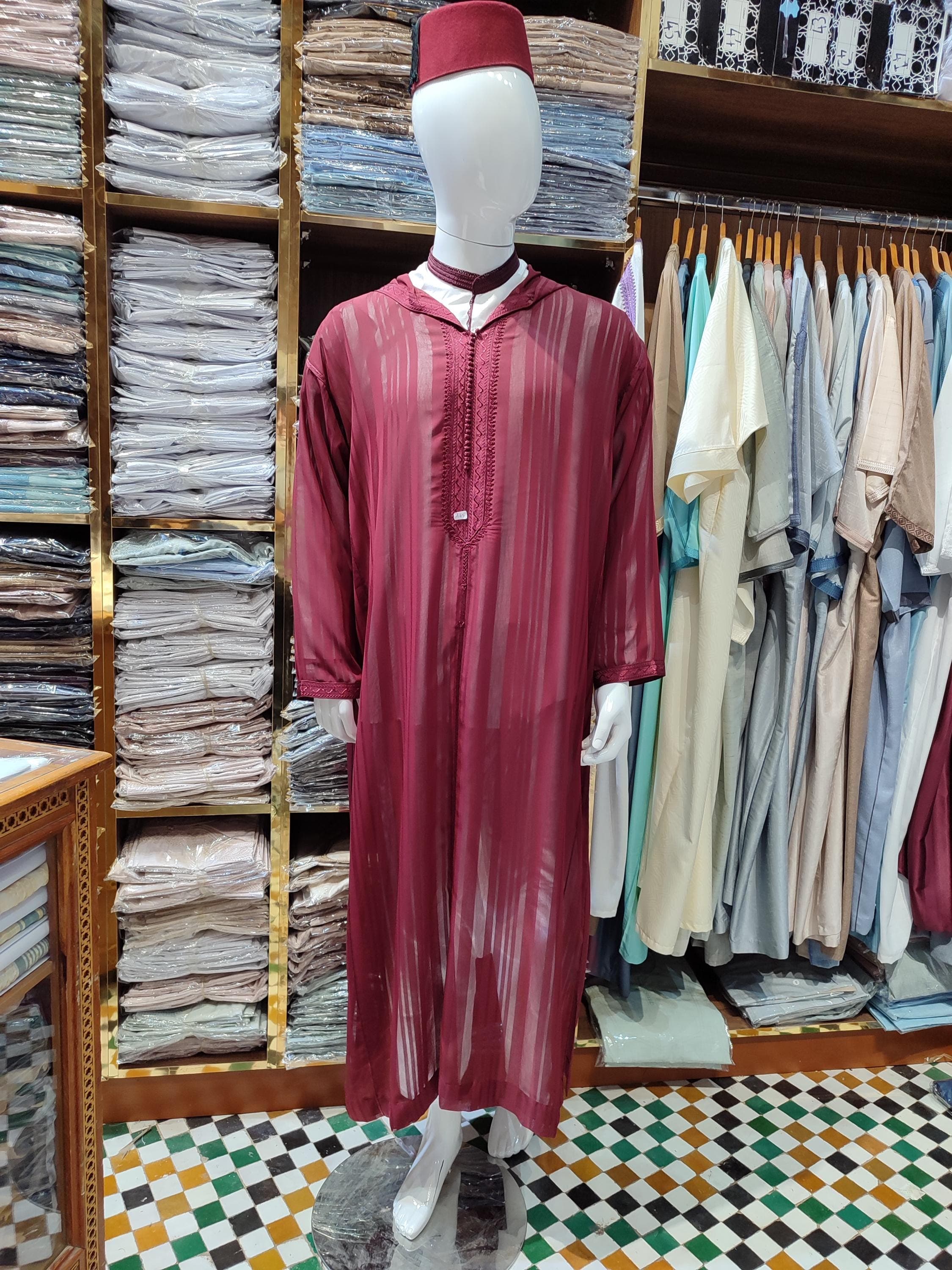 moroccan djellaba men, islamic clothing men, thobe for men, mens kaftan