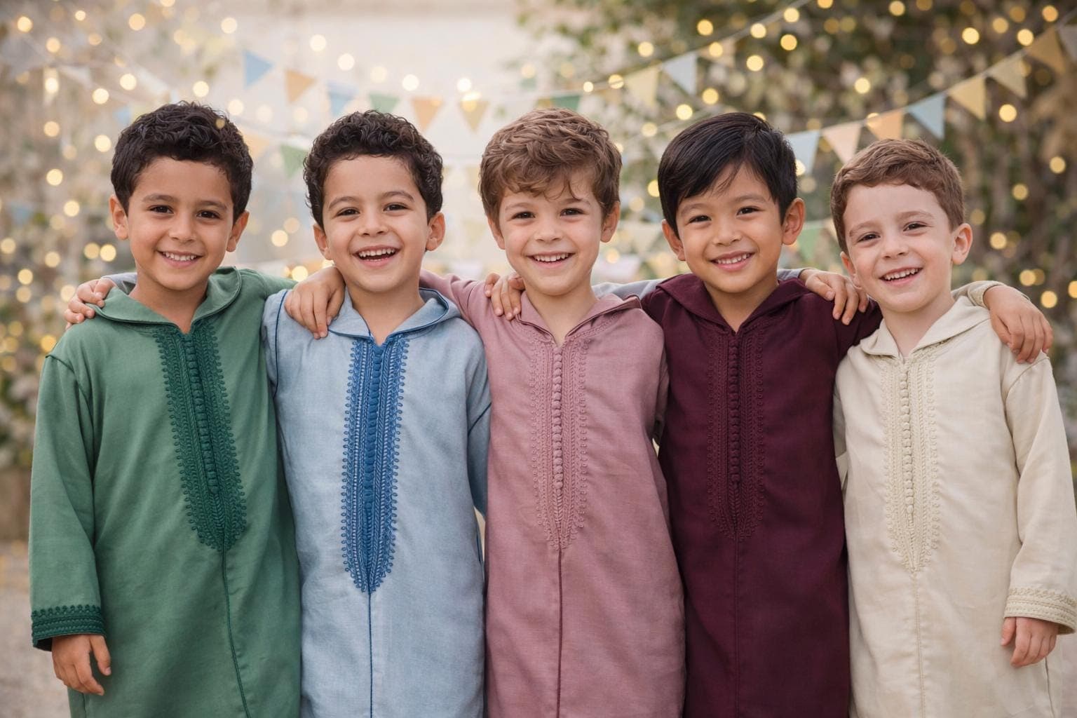 Boys Moroccan Wool Jalaba, Hooded Kids Caftan, Eid Outfit Boys, Traditional Islamic Dress, Ages 2-12, Ready to Ship