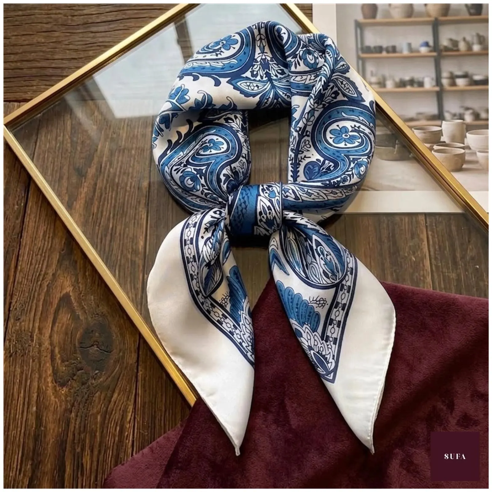 paisley scarf bridesmaid gift idea