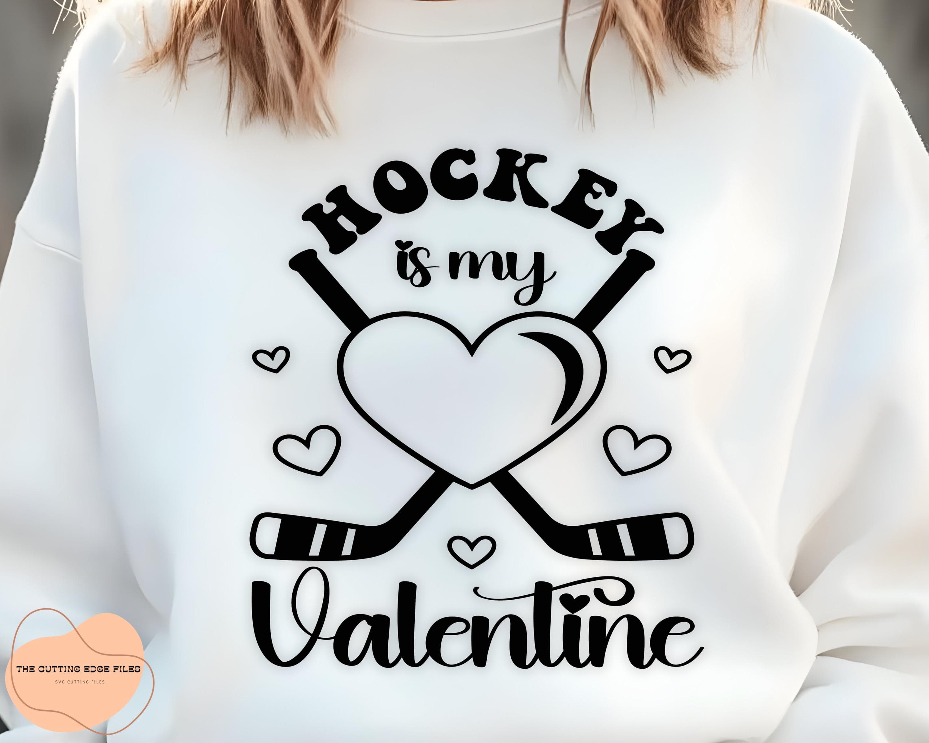 Hockey Valentine SVG PNG, Lover Design (Digital Files) - image 2