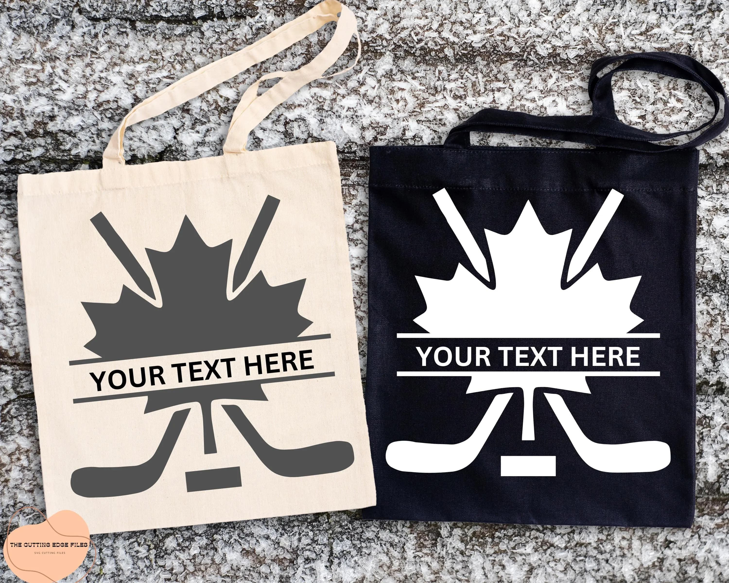 Canadian Hockey Maple Leaf Split Svg Png (Digital Files) - image 3
