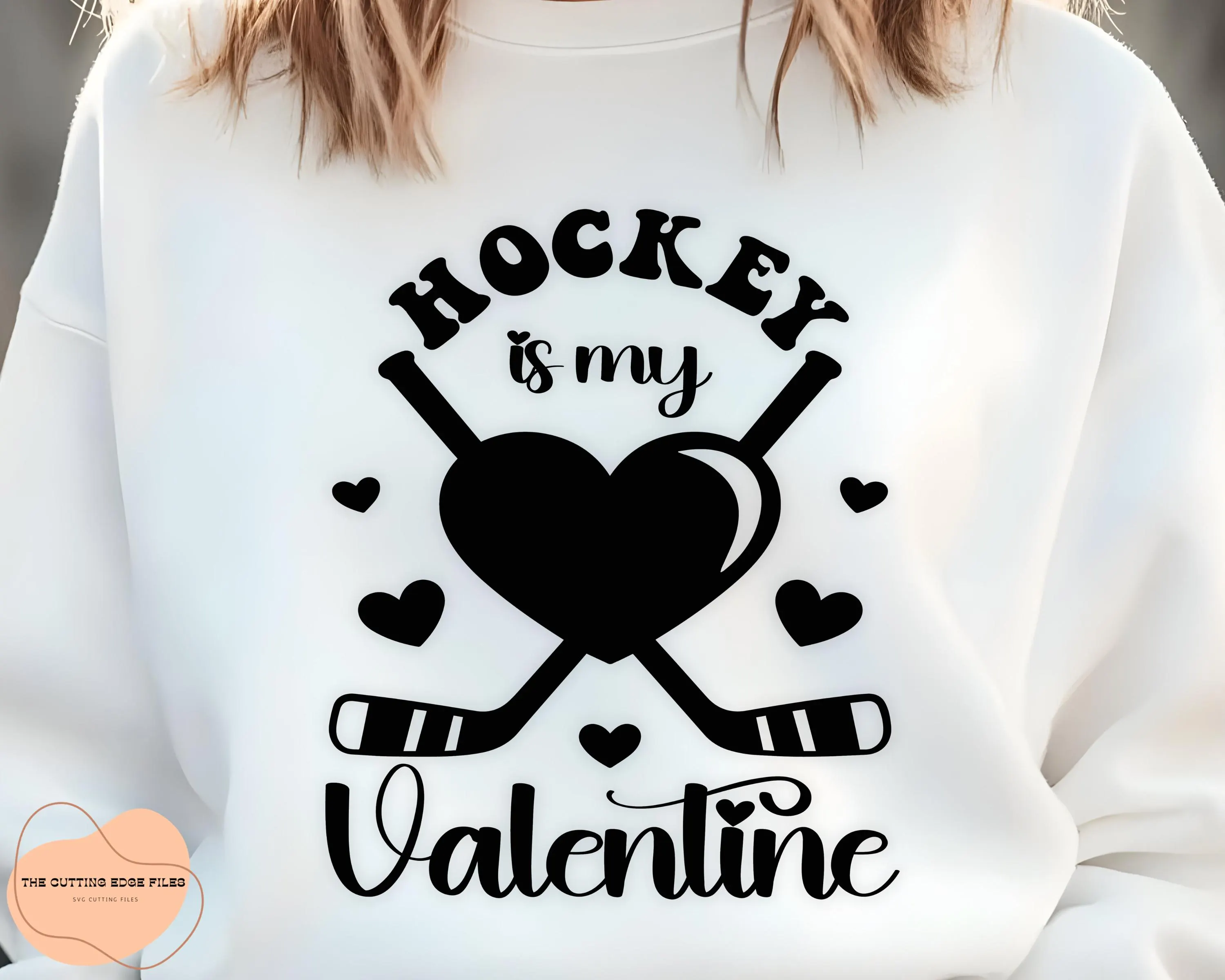 Hockey Valentine SVG PNG, Lover Design (Digital Files) - image 3