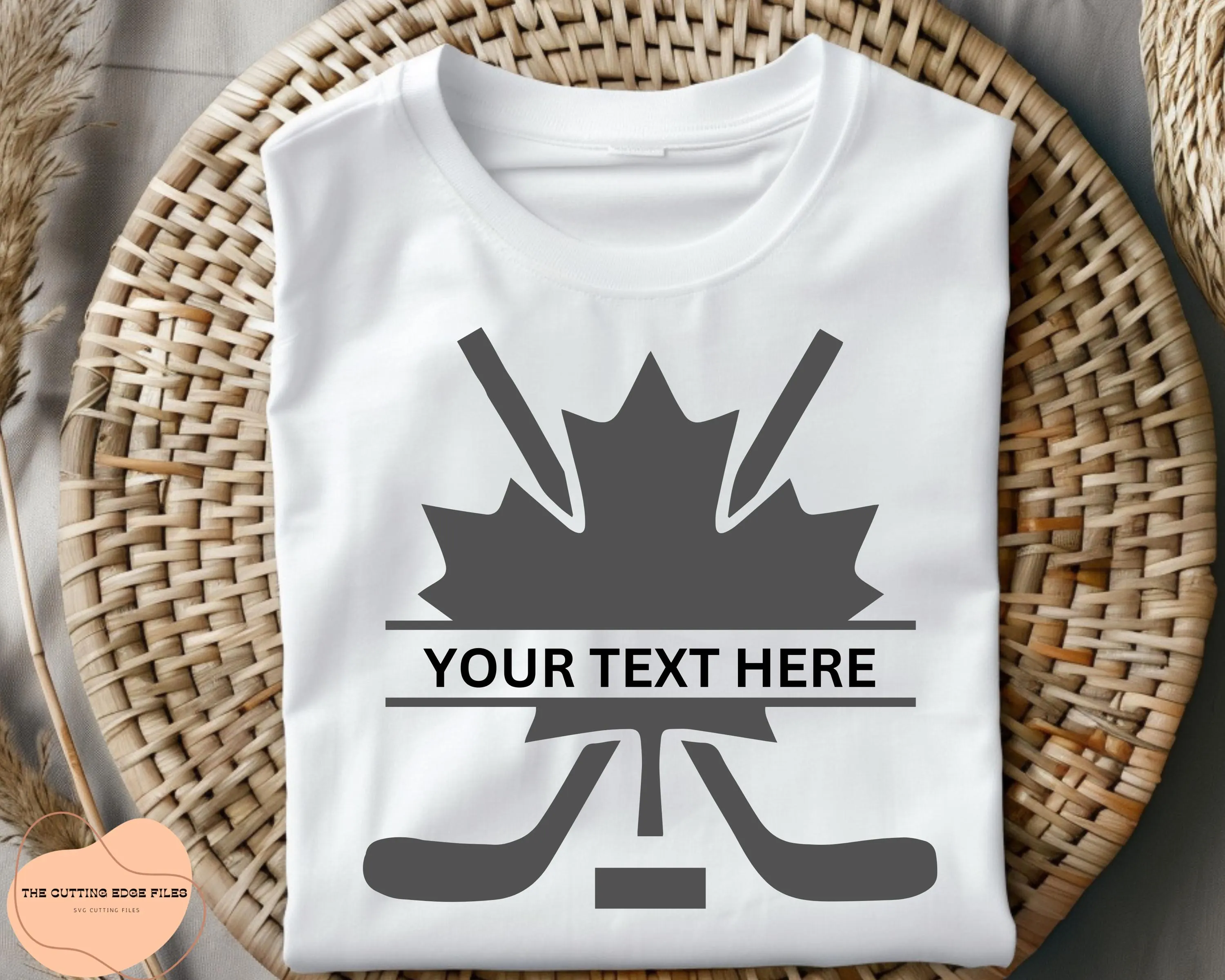 Canadian Hockey Maple Leaf Split Svg Png (Digital Files) - image 5