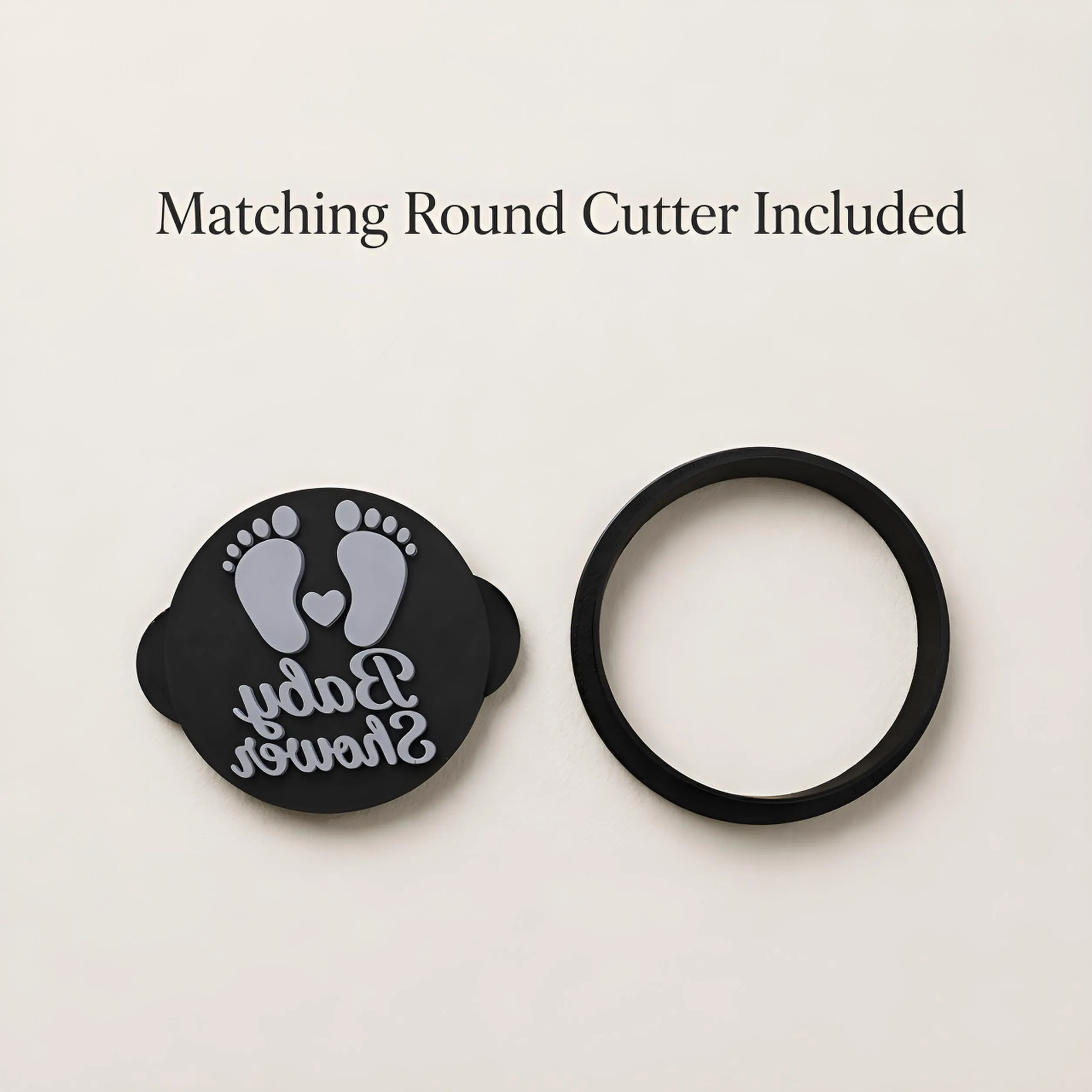 Custom Gothic Cookie Stamp and Cutter Set, Any Text Fondant Embosser, Old English Biscuit Stamp, Icing Impression Stamp for Cakes - image 3
