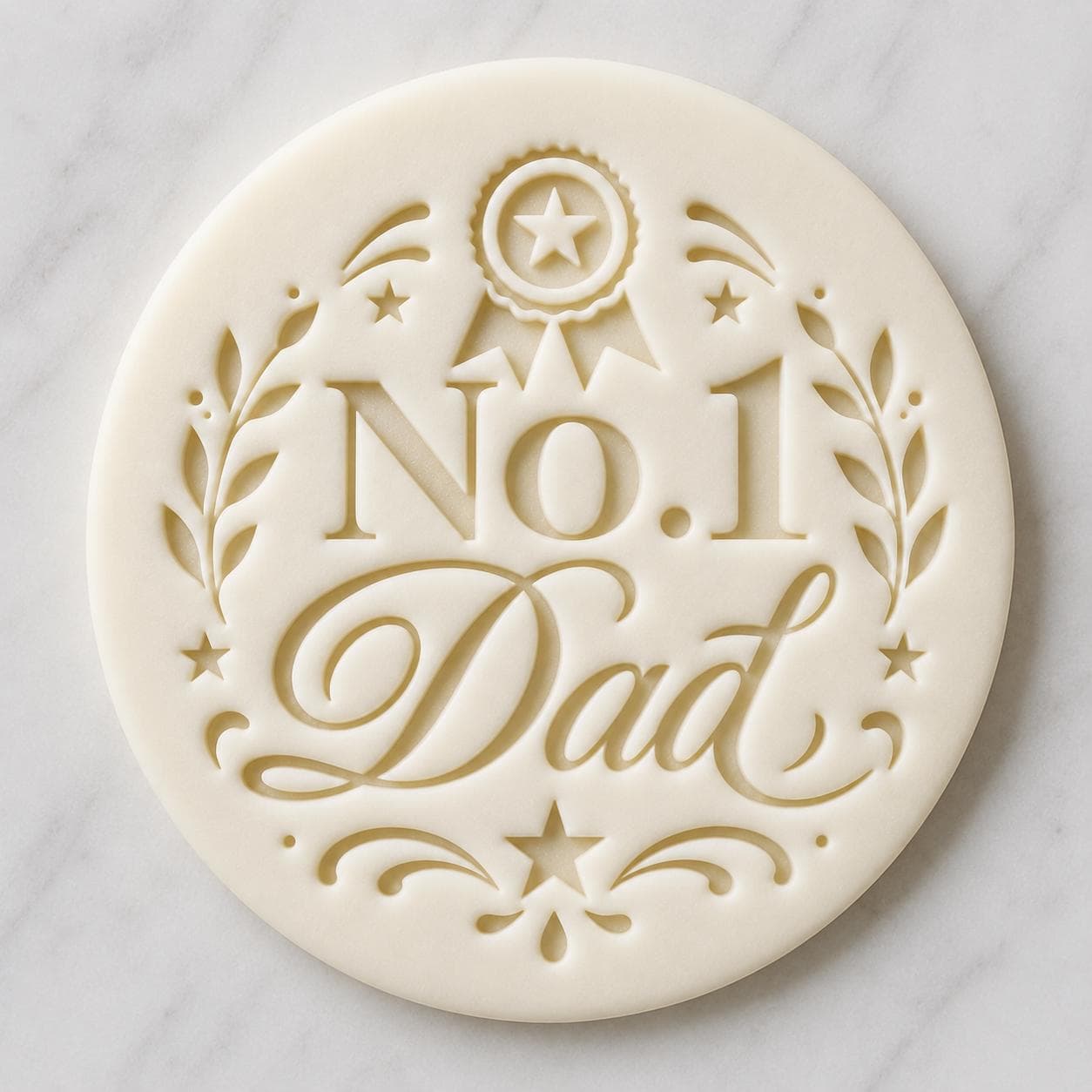 Father’s Day Stamp Fits M&S, No.1 Dad Cupcake Fondant Embosser, Dad Cookie Biscuit Stamp, Icing Cupcakes Cutter