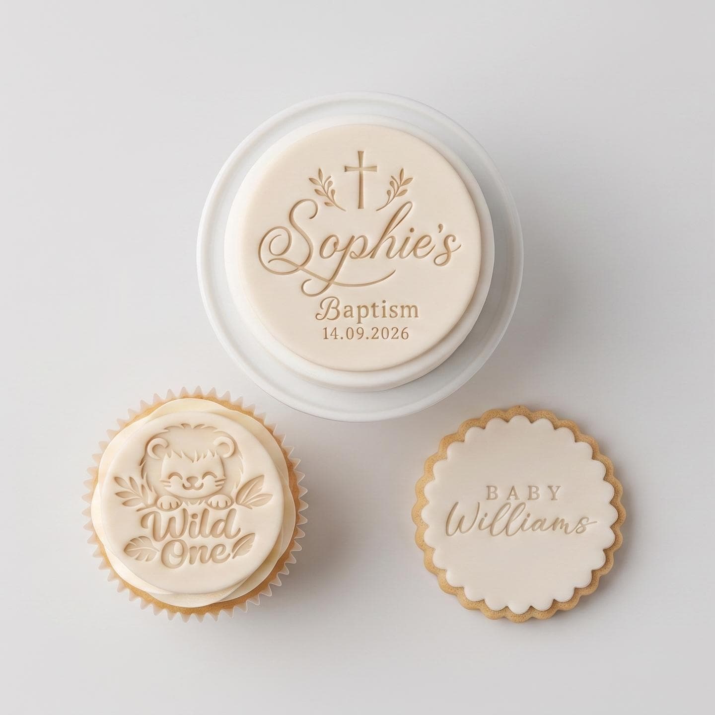 Umrah Mubarak Tasbih Biscuit Icing Stamp and Cutter Set | Islamic Celebration Fondant Embosser | Muslim Cookie Stamp Fits M&S All Butter - image 3