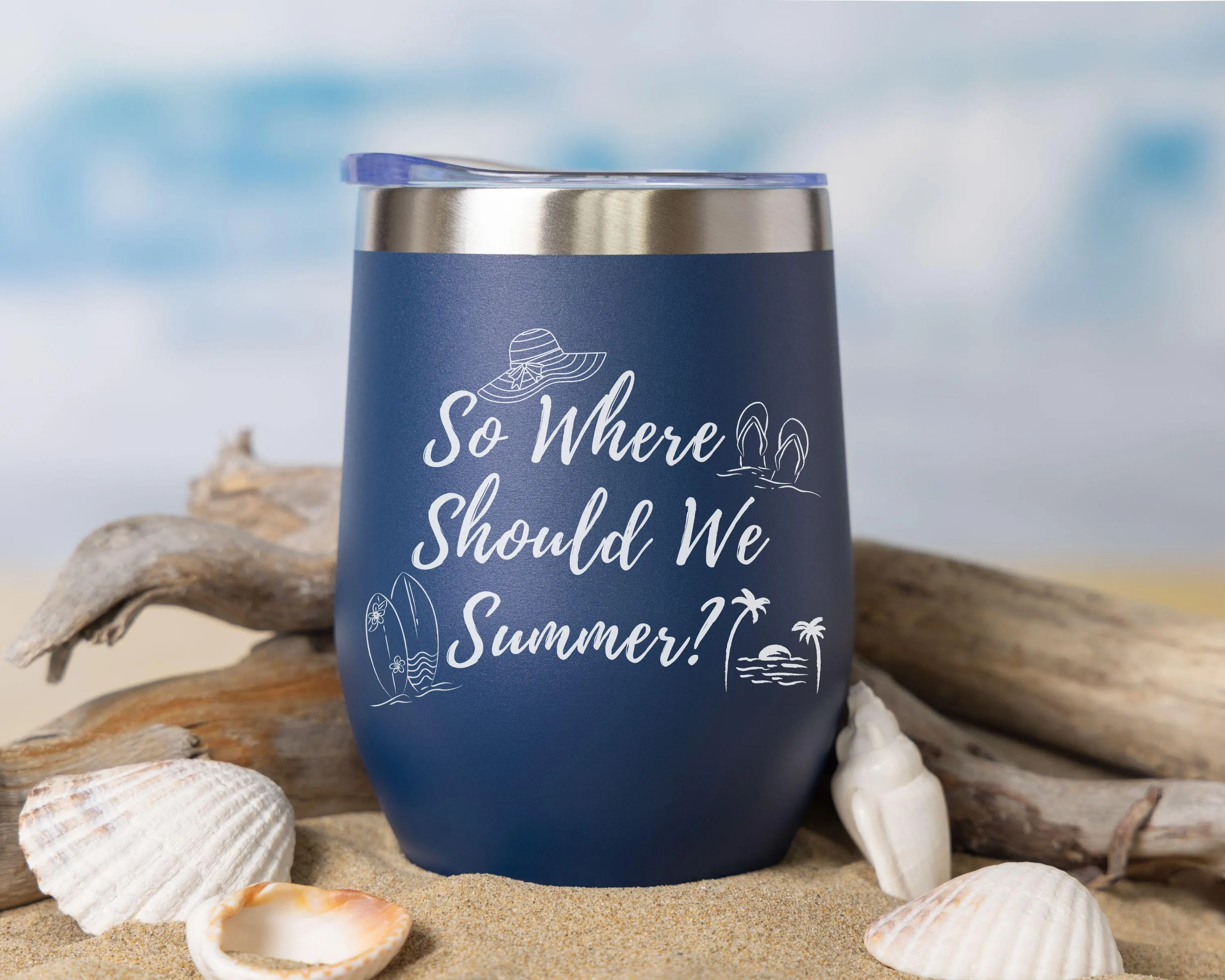 So Where Should We Summer preppy summer PNG design with coastal vacation aesthetic, for sublimation and digital download projects.
