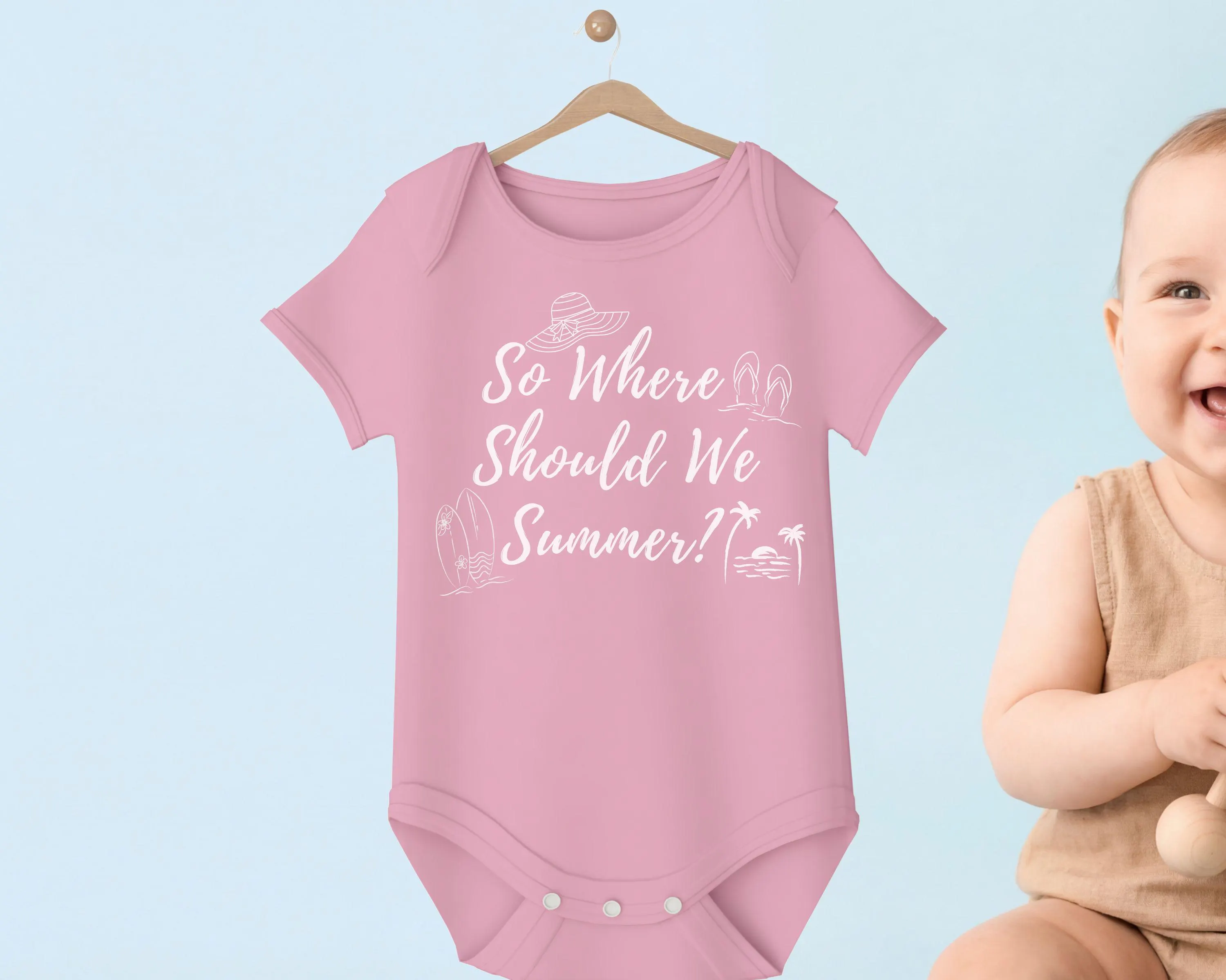 So Where Should We Summer preppy summer PNG design with coastal vacation aesthetic, for sublimation and digital download projects.
