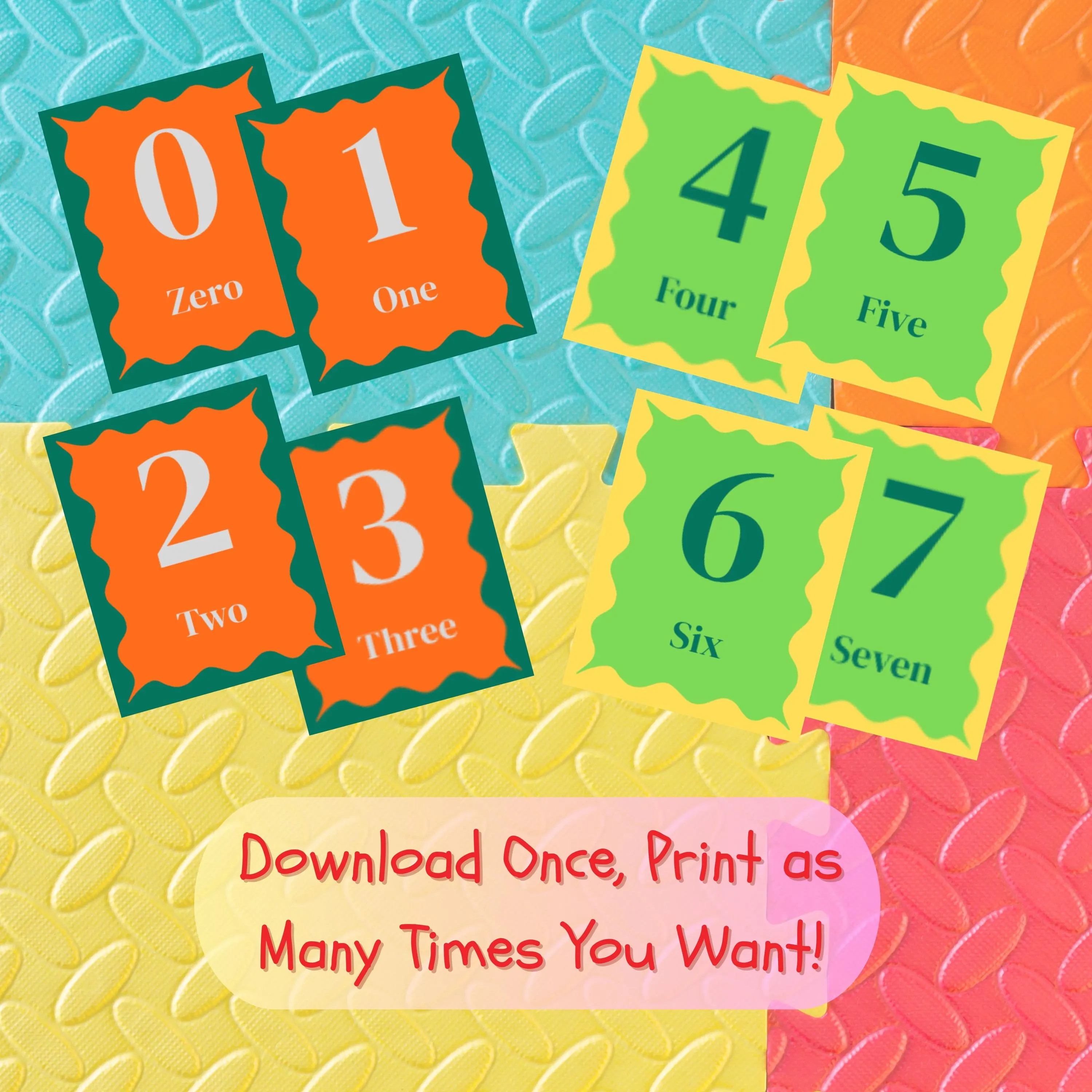 Numbers 1-100 Flashcards, Preschool Learning Aid (PDF Download) - image 2