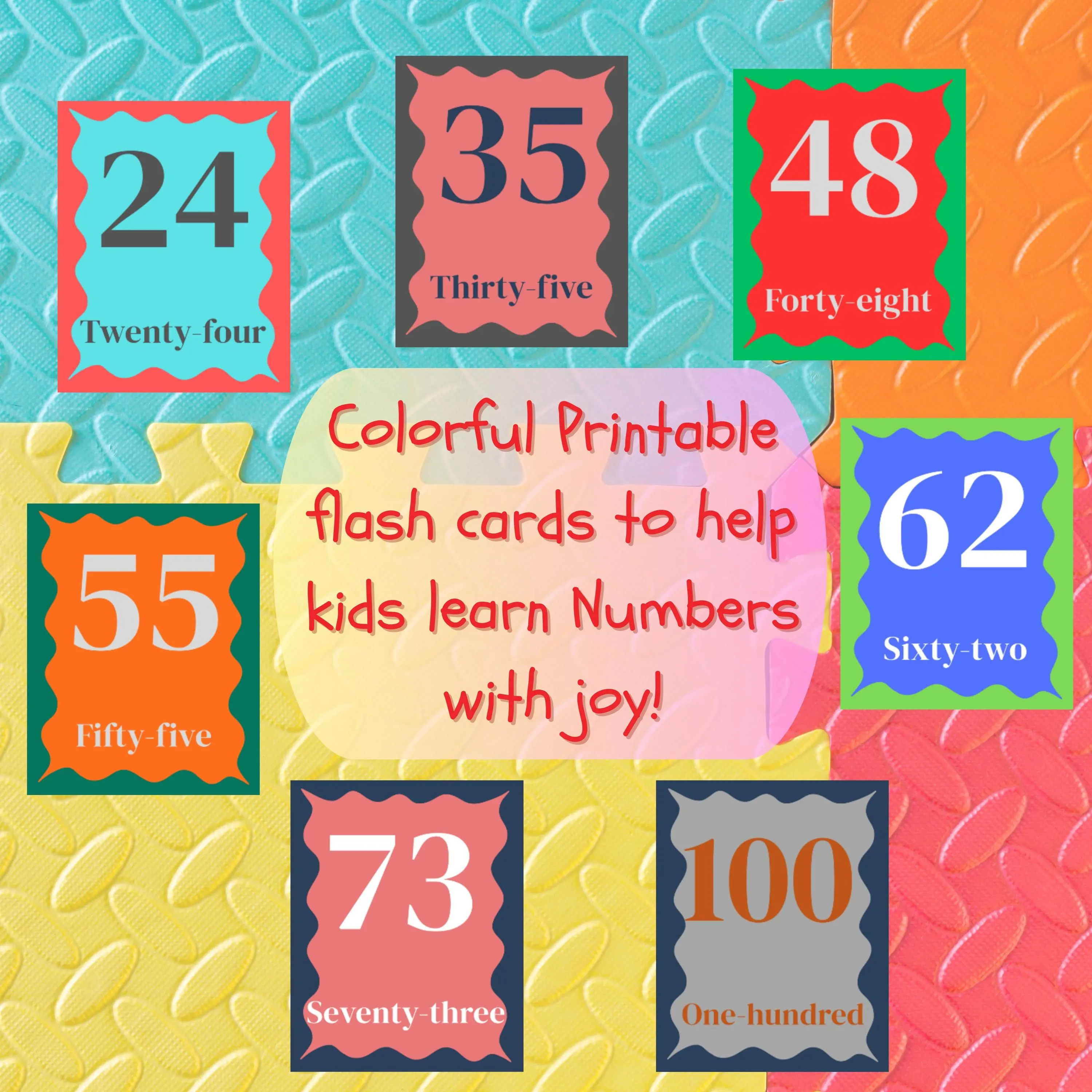 Numbers 1-100 Flashcards, Preschool Learning Aid (PDF Download) - image 4